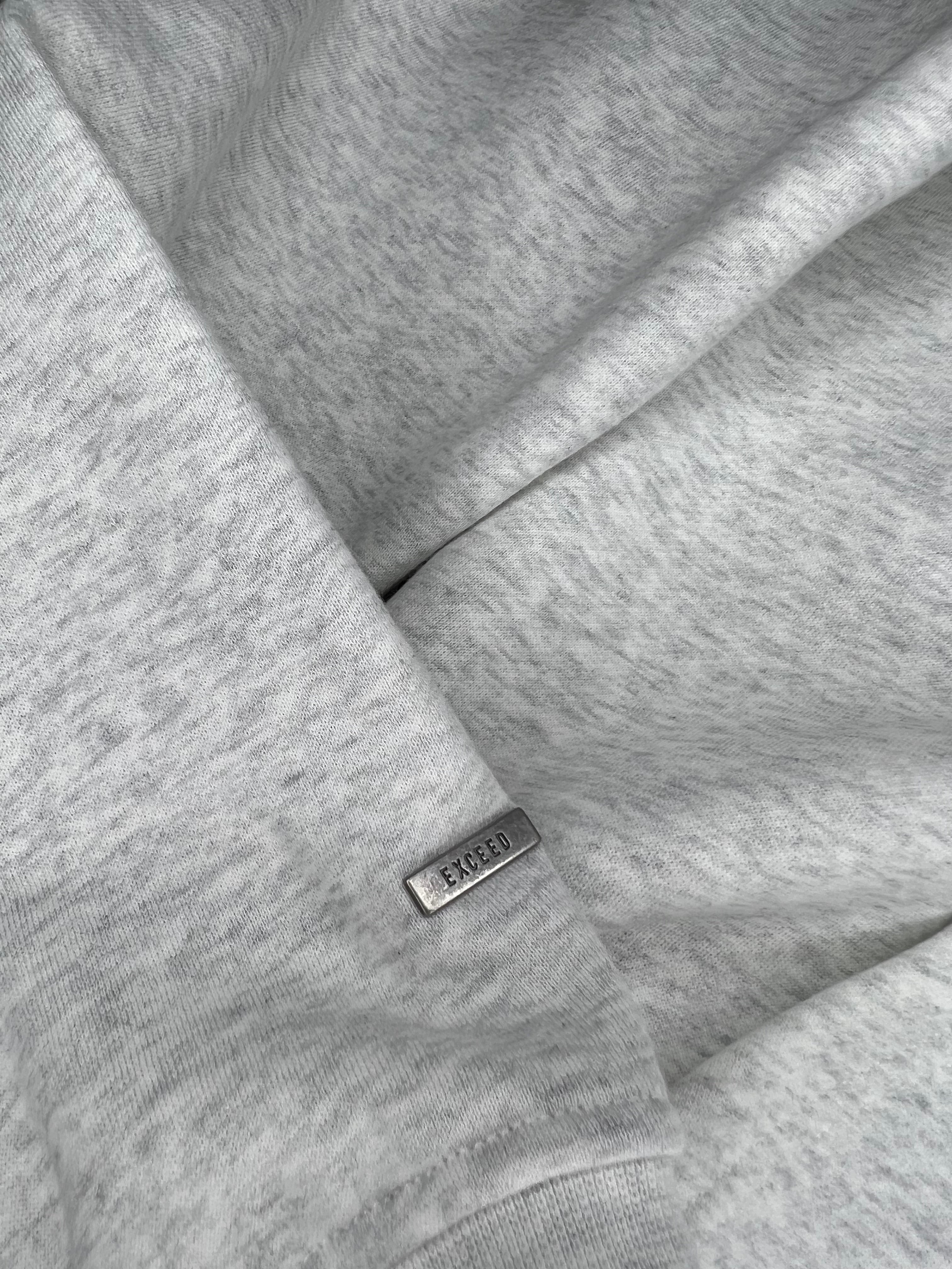 Exceed Blanks Light Grey Marl Relaxed Hoodie