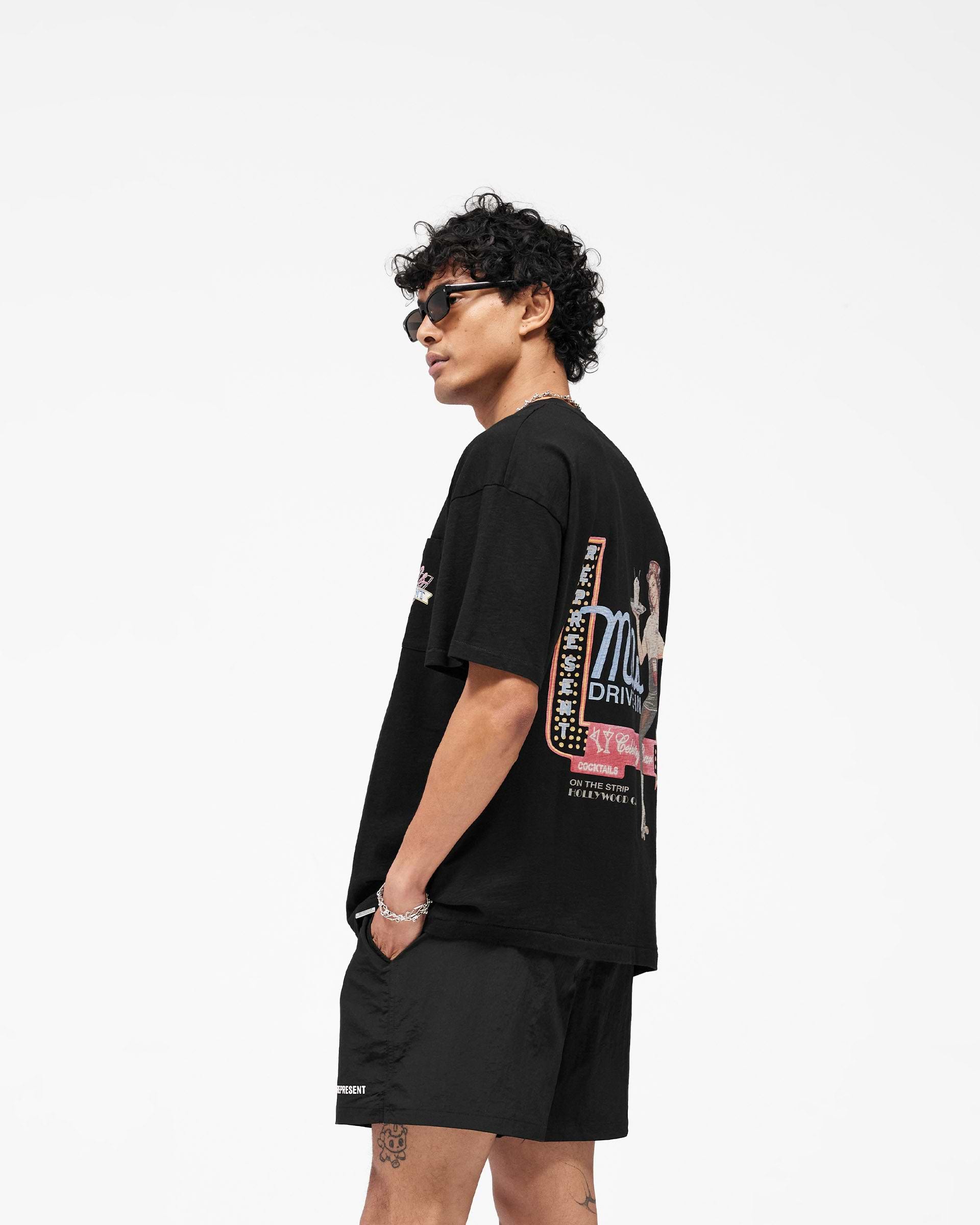 Represent Mel’s Dinner T-Shirt Black