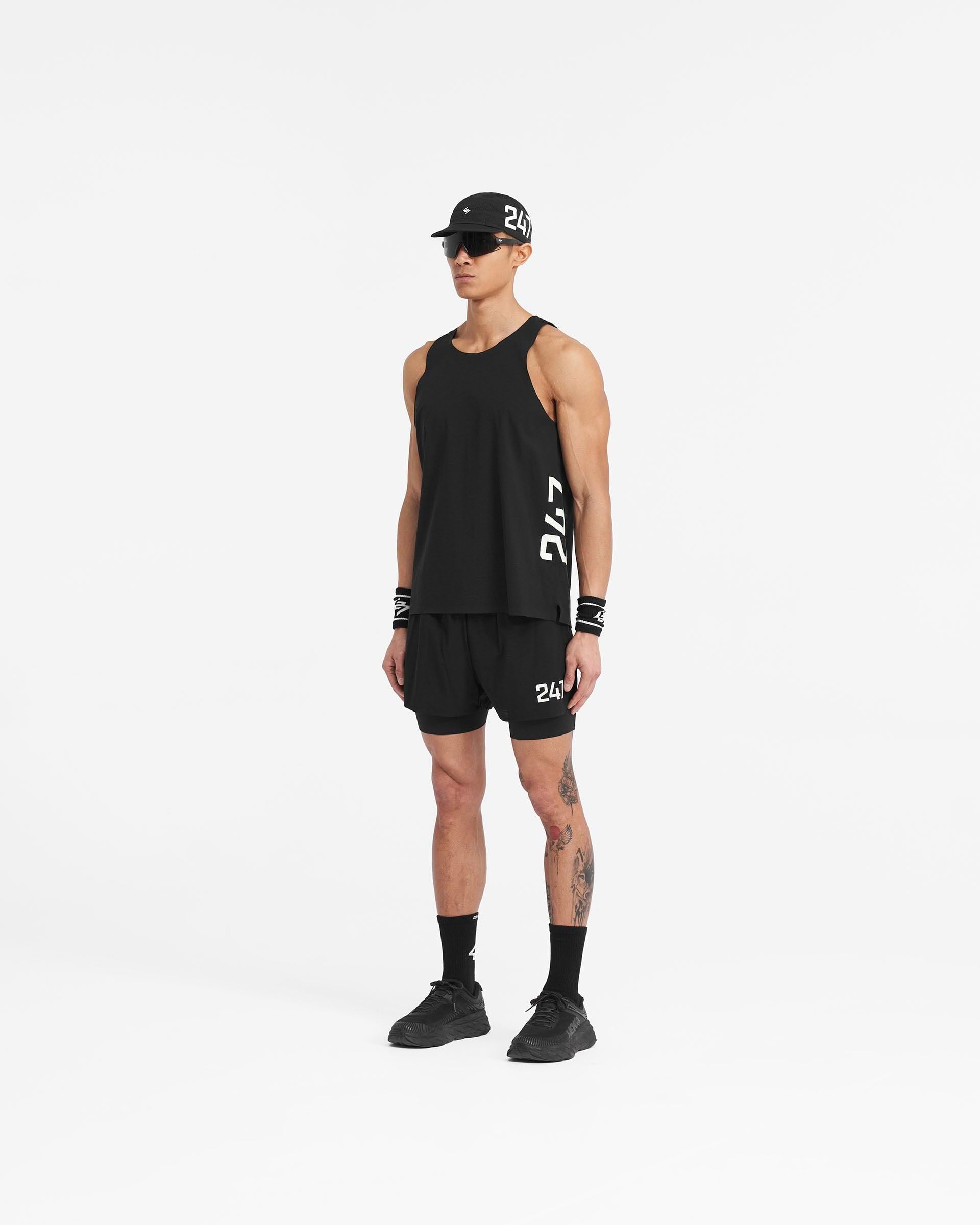 Represent 247 Singlet Jet Black
