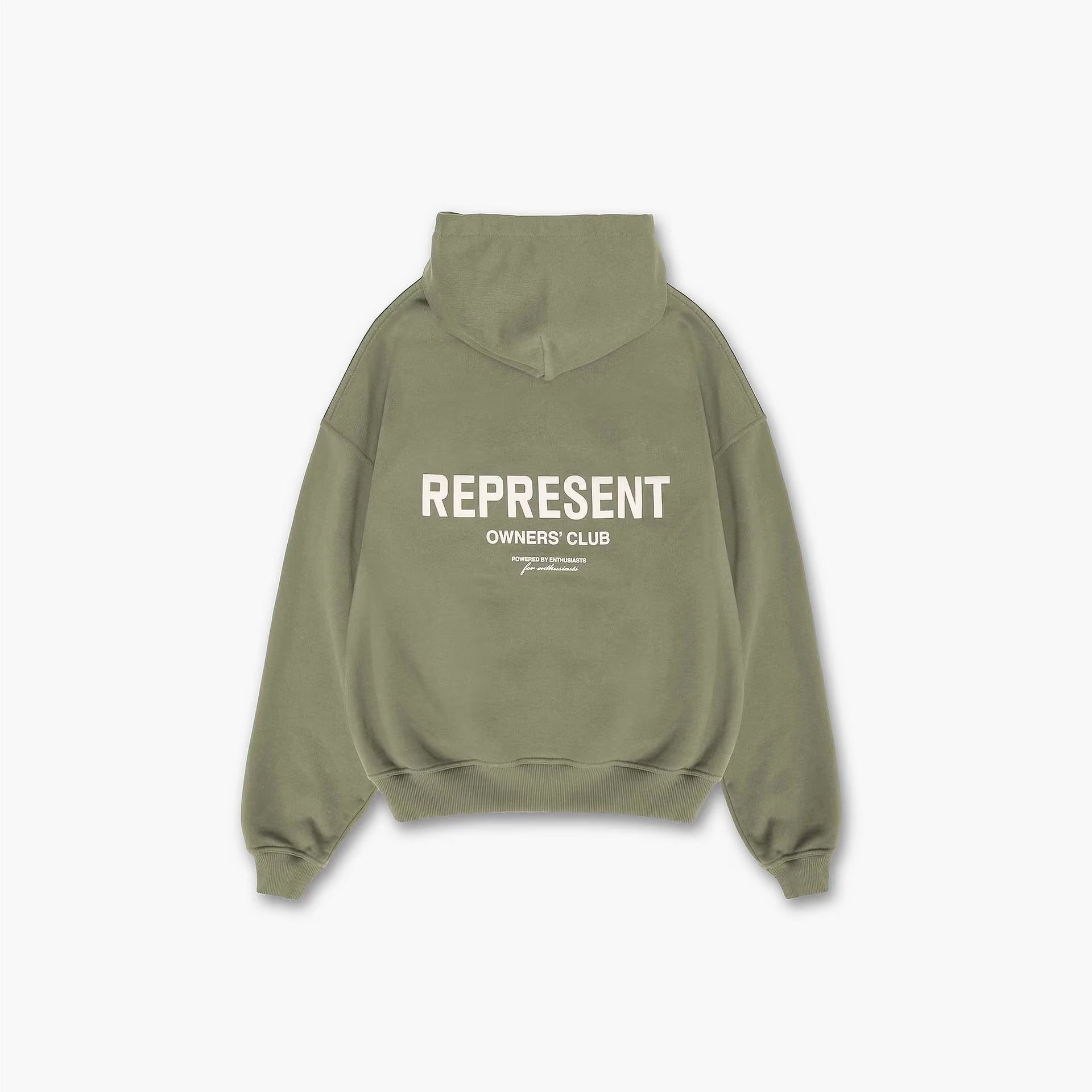 Represent Owners Club Zip Hoodie Olive