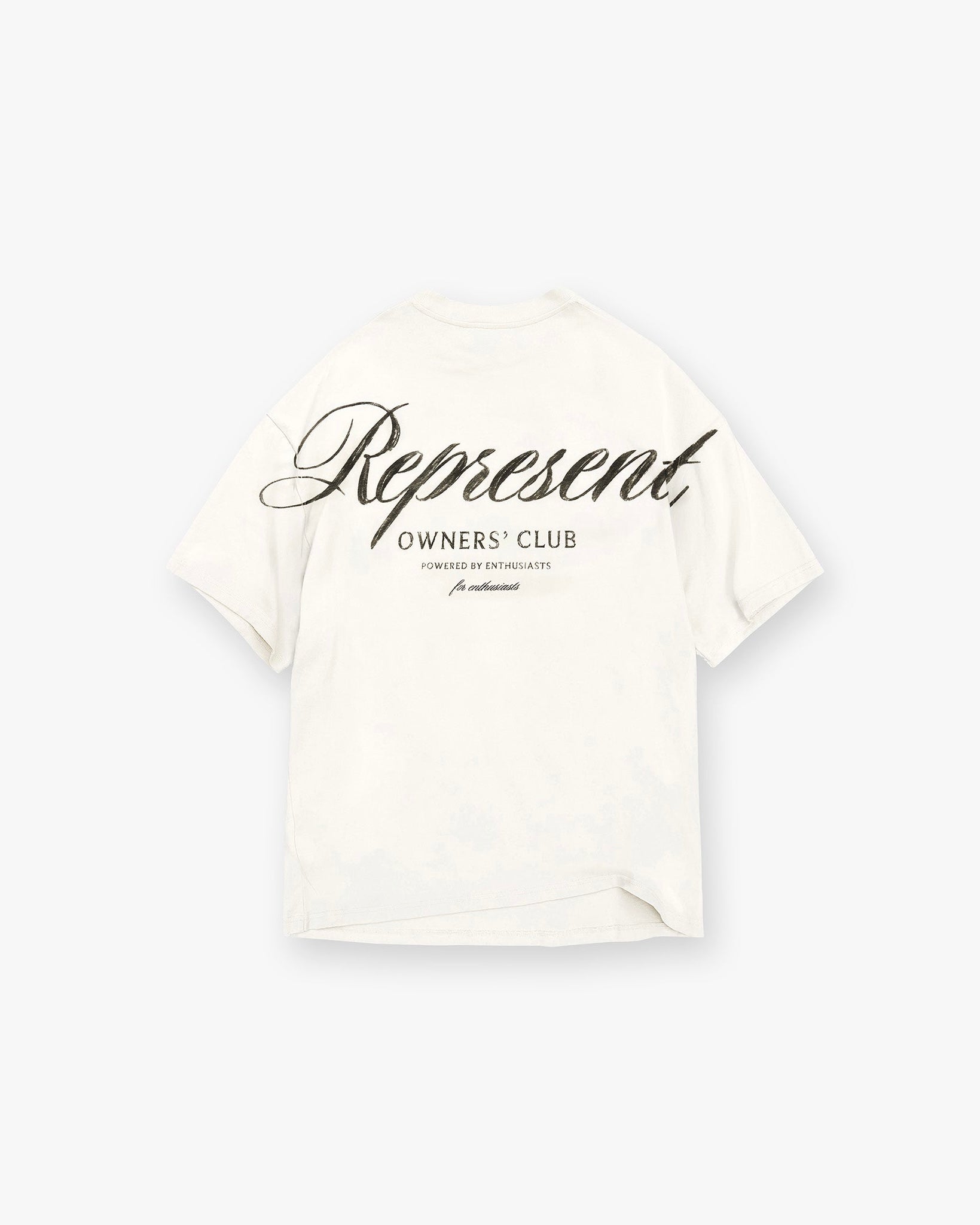 Represent Owners Club Script T-Shirt White