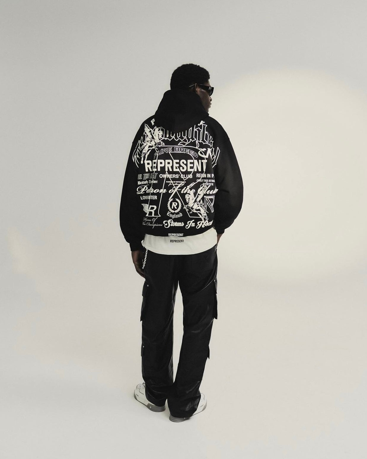 Represent Monochrome Icons Hoodie Black