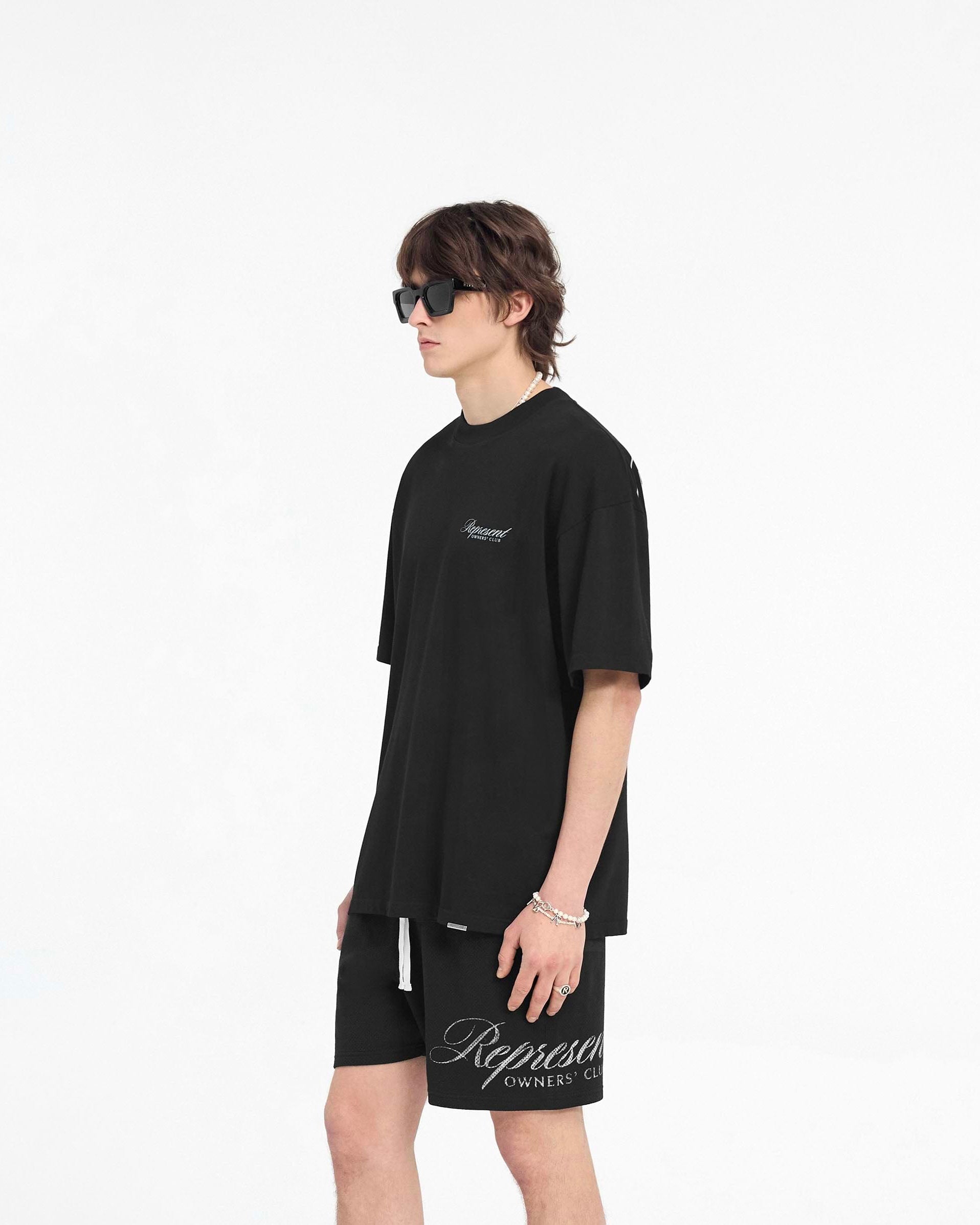 Represent Owners Club Script T-Shirt Black