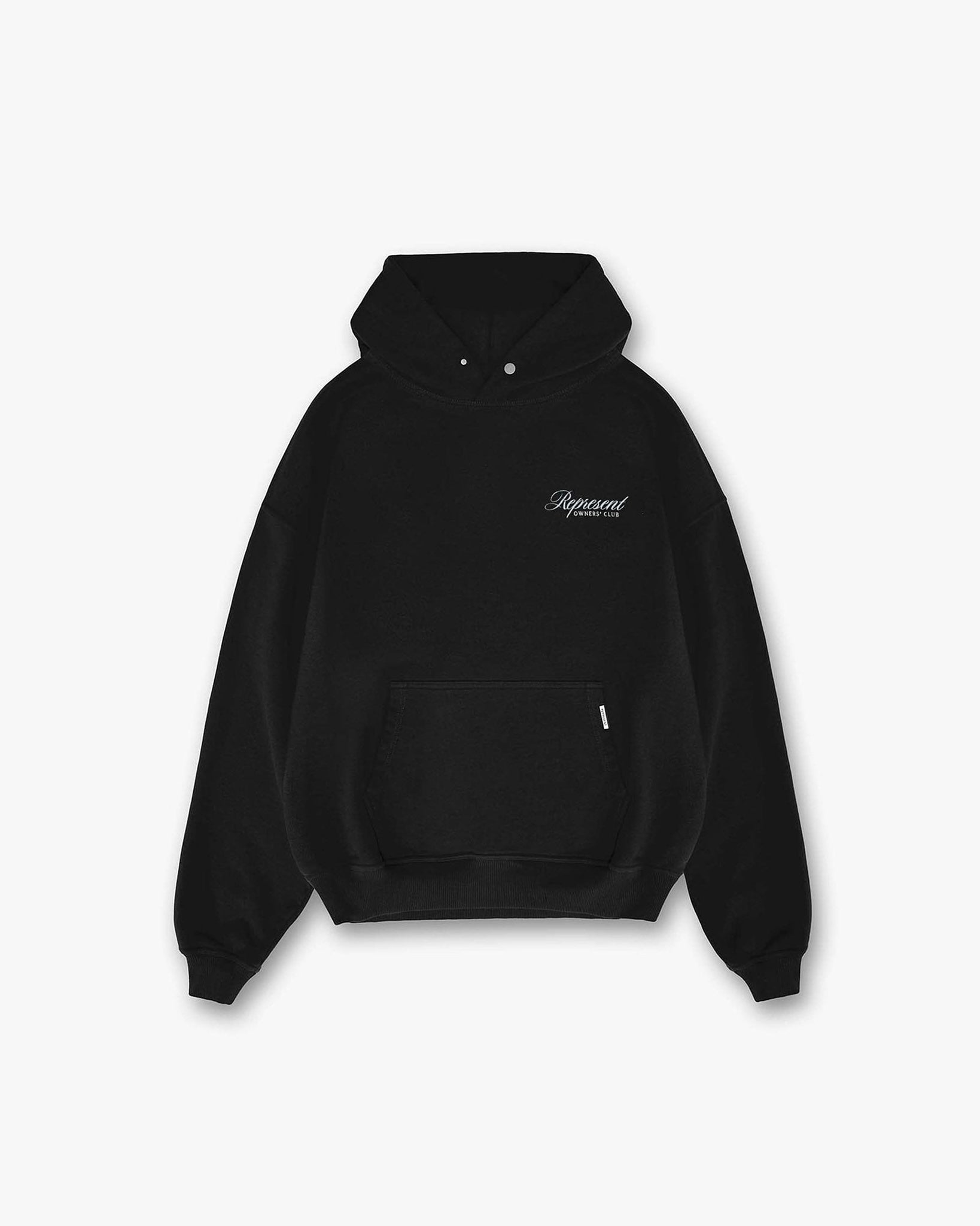 Represent Owners Club Script Hoodie Black