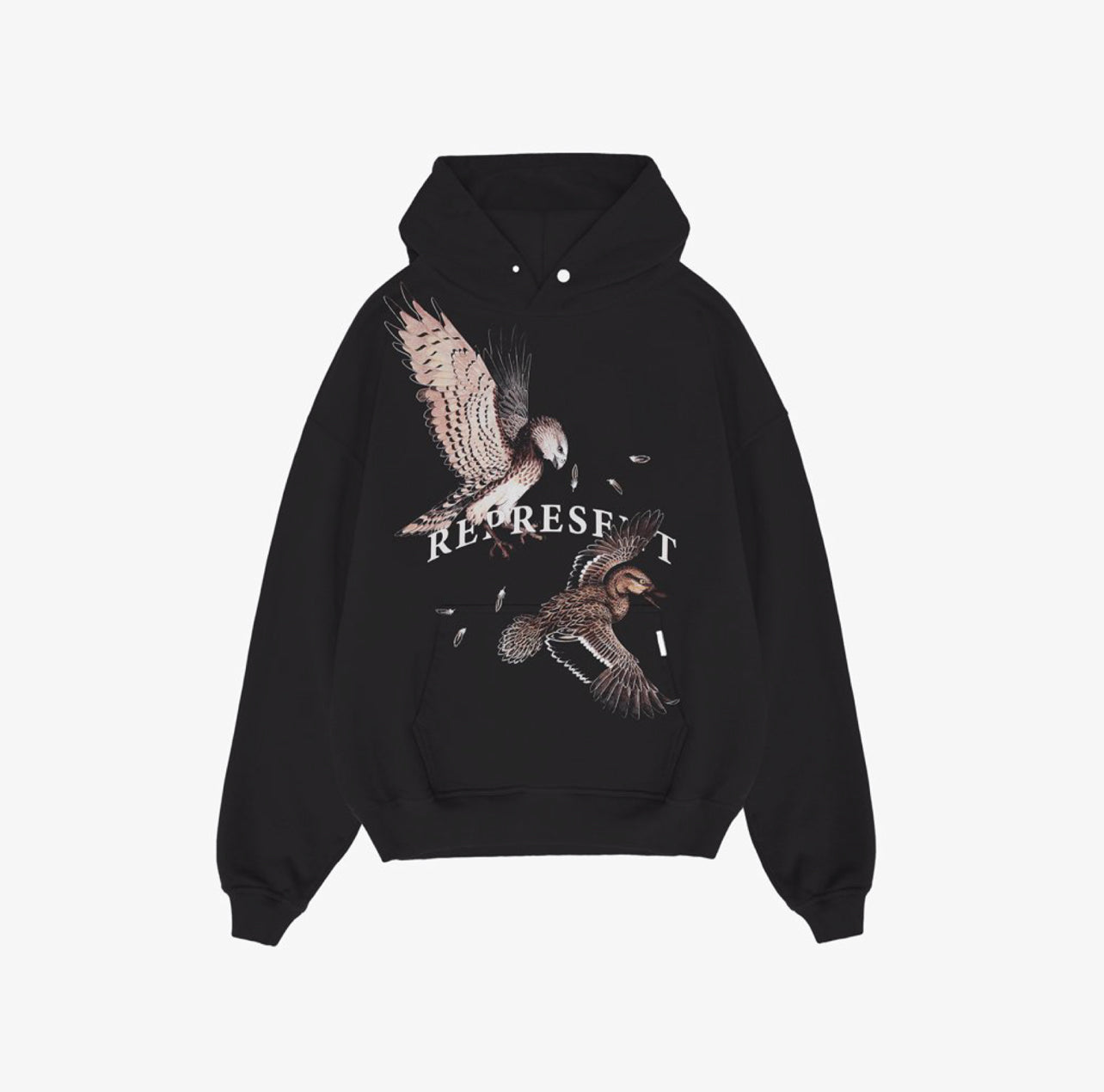 Represent Birds Of Prey Hoodie - Off Black