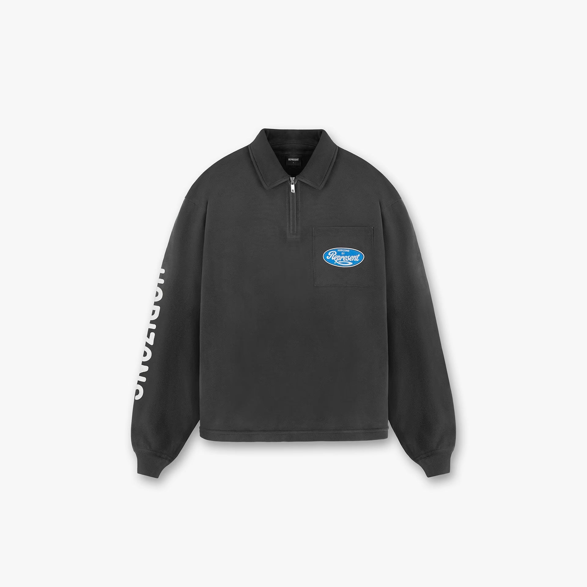 Represent Classic Parts Quarter Zip - Aged Black