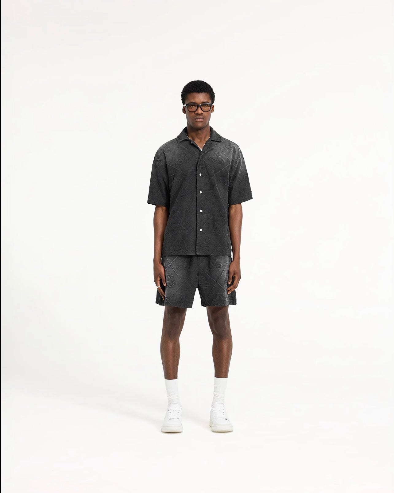 Represent Towelling Shirt Jet Black