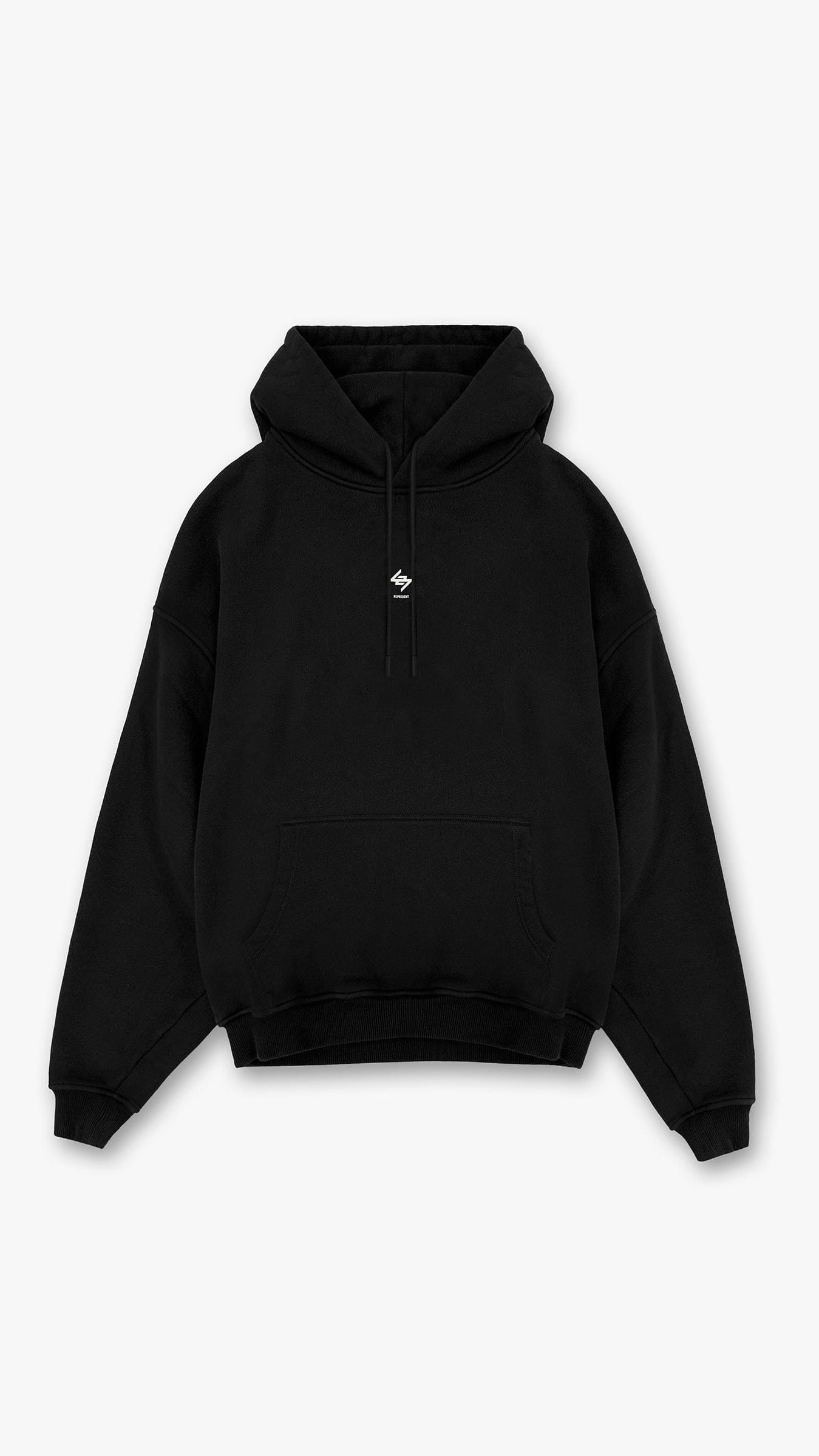 Represent 247 Oversized Hoodie Jet Black