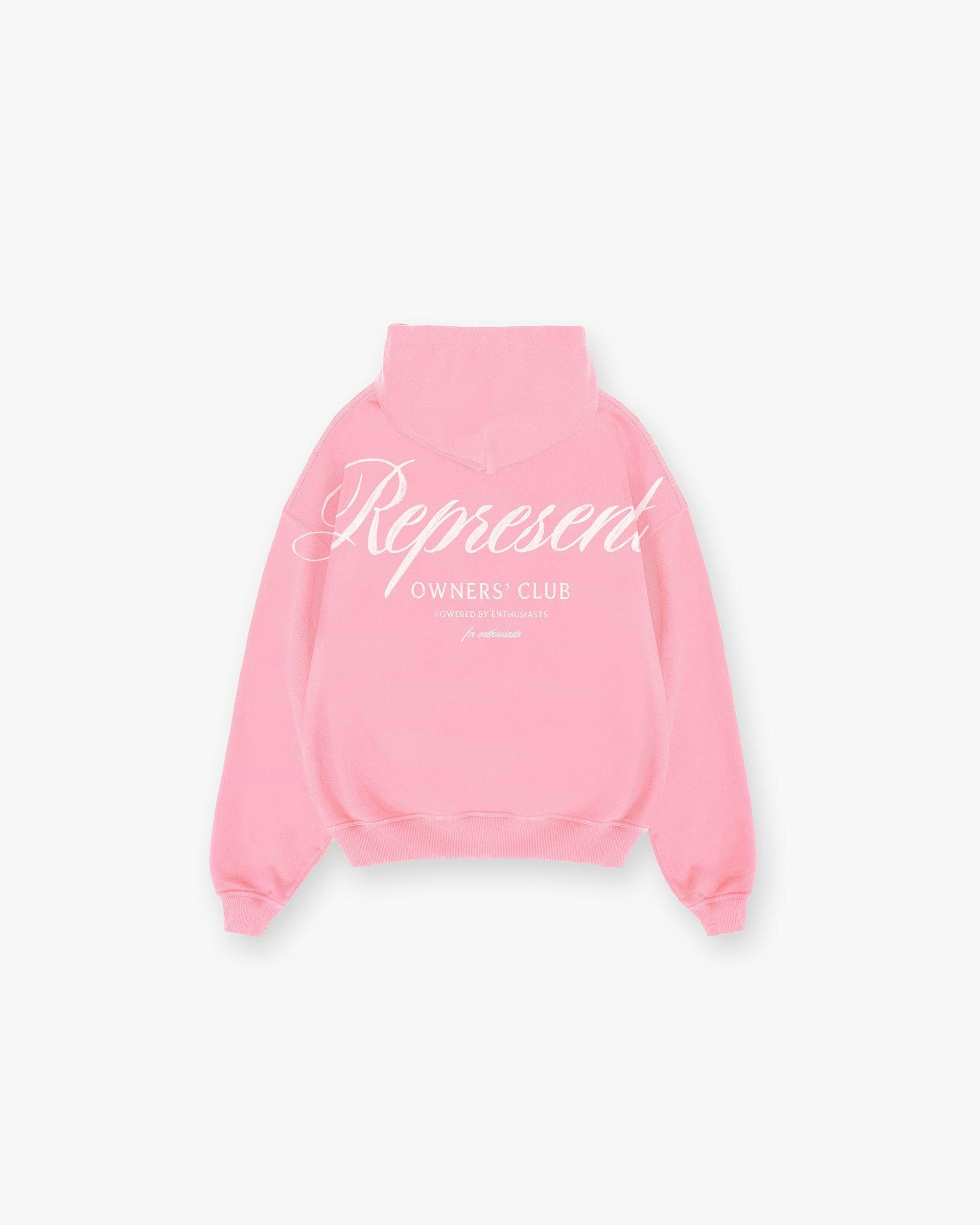 Represent Owners Club Script Hoodie Pink