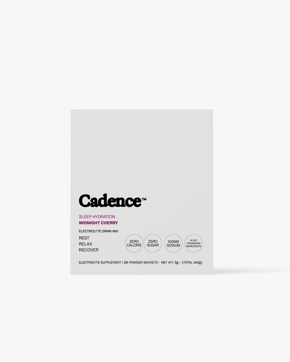 Cadence Sleep Hydration Sachets - Midnight Cherry (28 Pack)