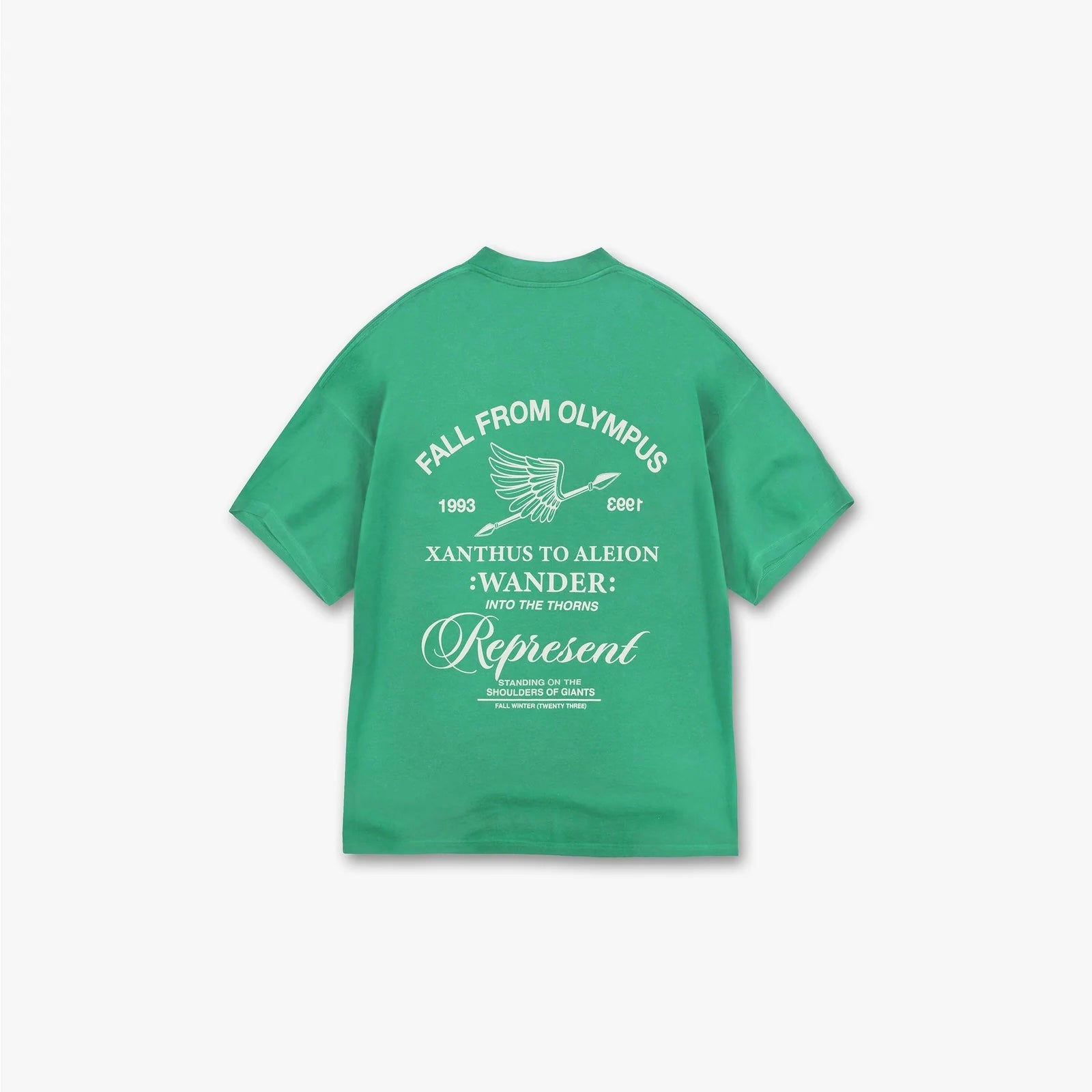 Represent Fall From Olympus T Shirt - Island Green