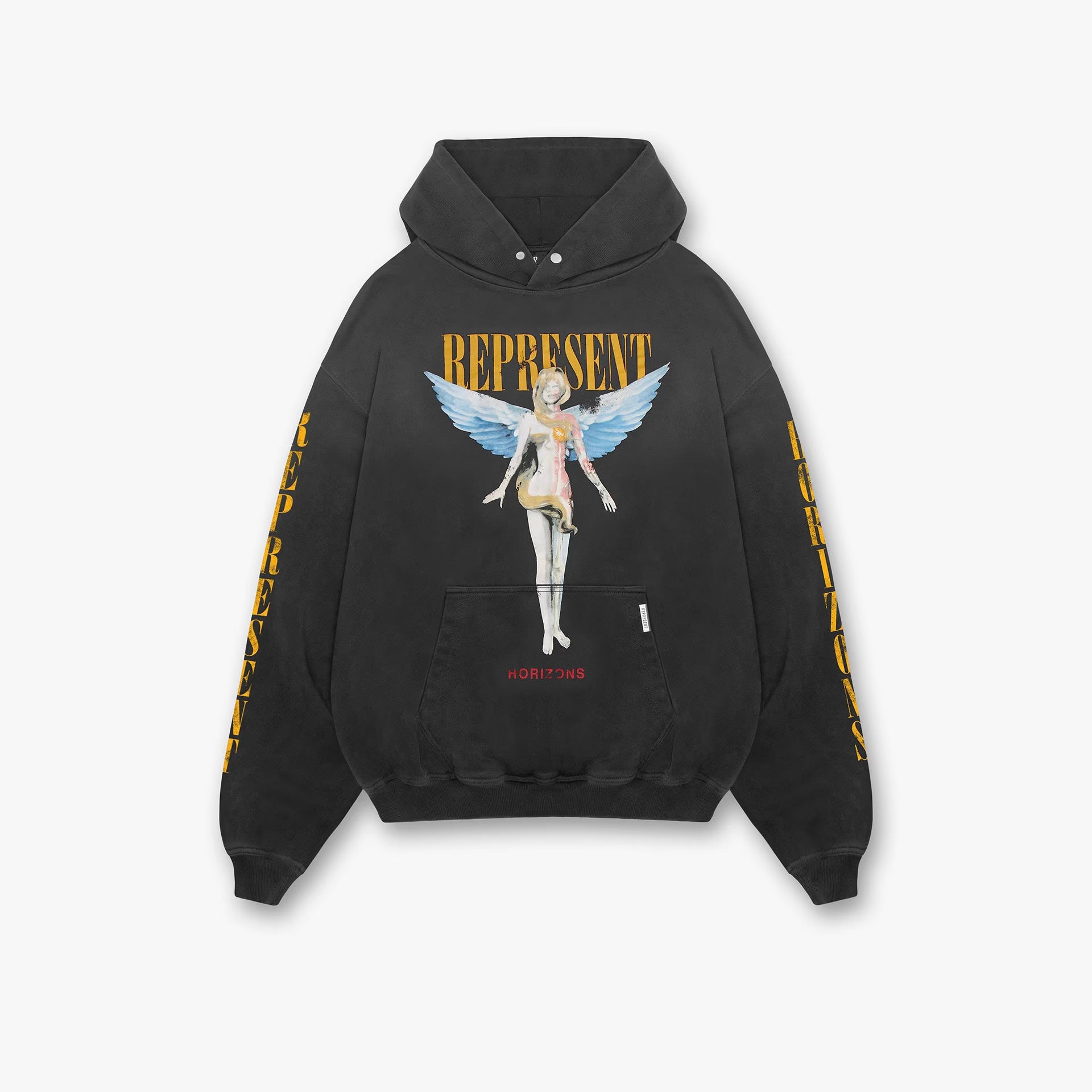 Represent Reborn Hoodie - Aged Black