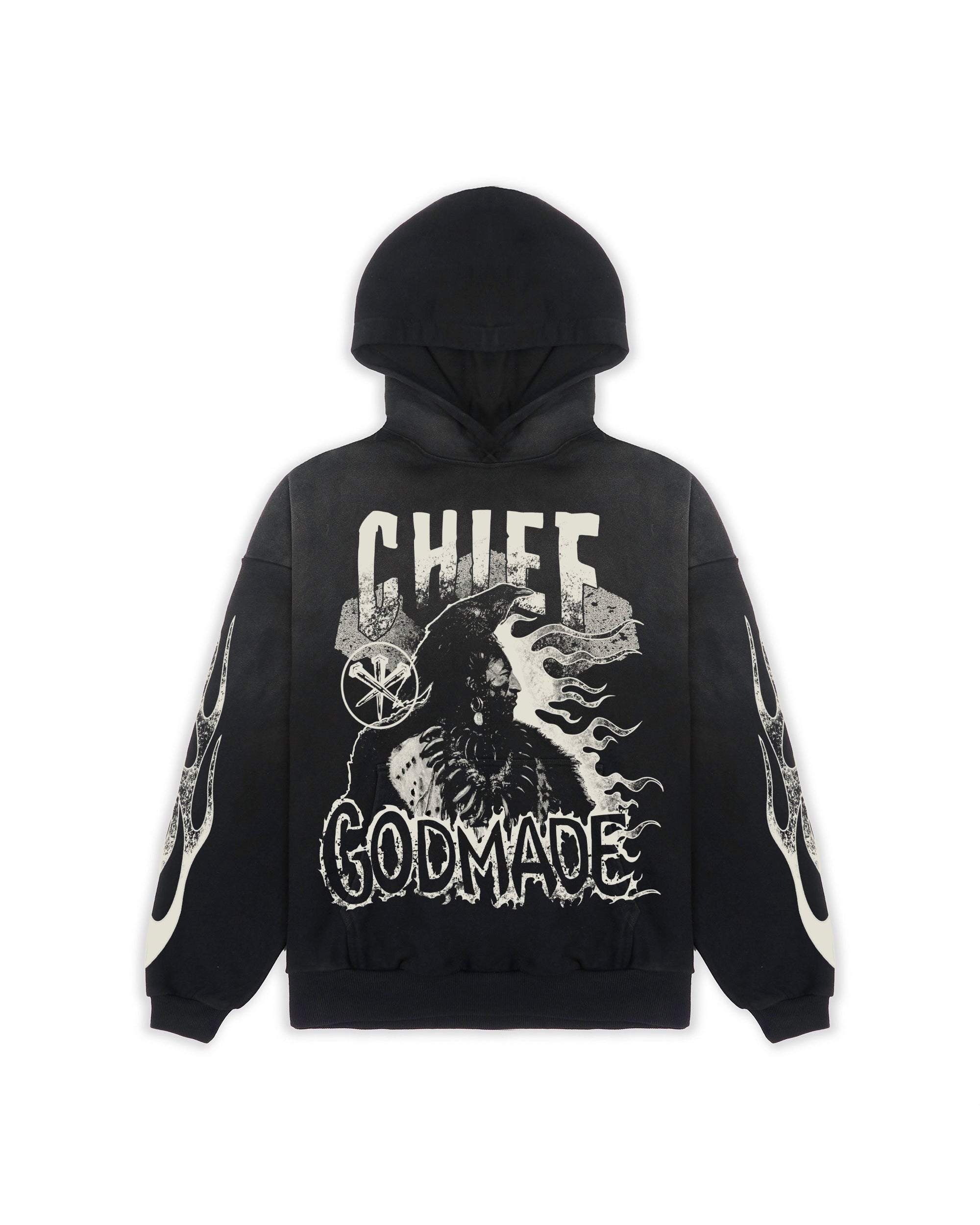 Godmade Chief Hoodie - Vintage Black