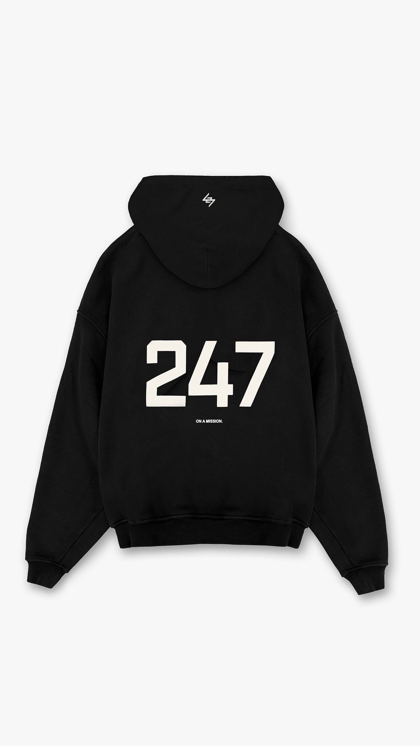 Represent 247 Oversized Hoodie Jet Black