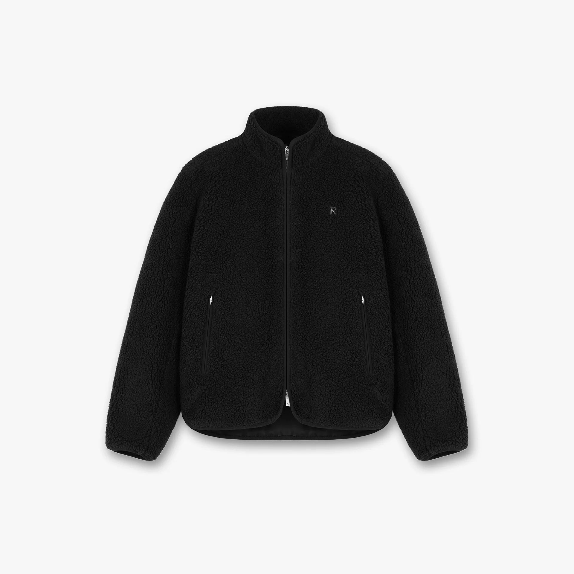 Represent Fleece Zip Through Jet Black