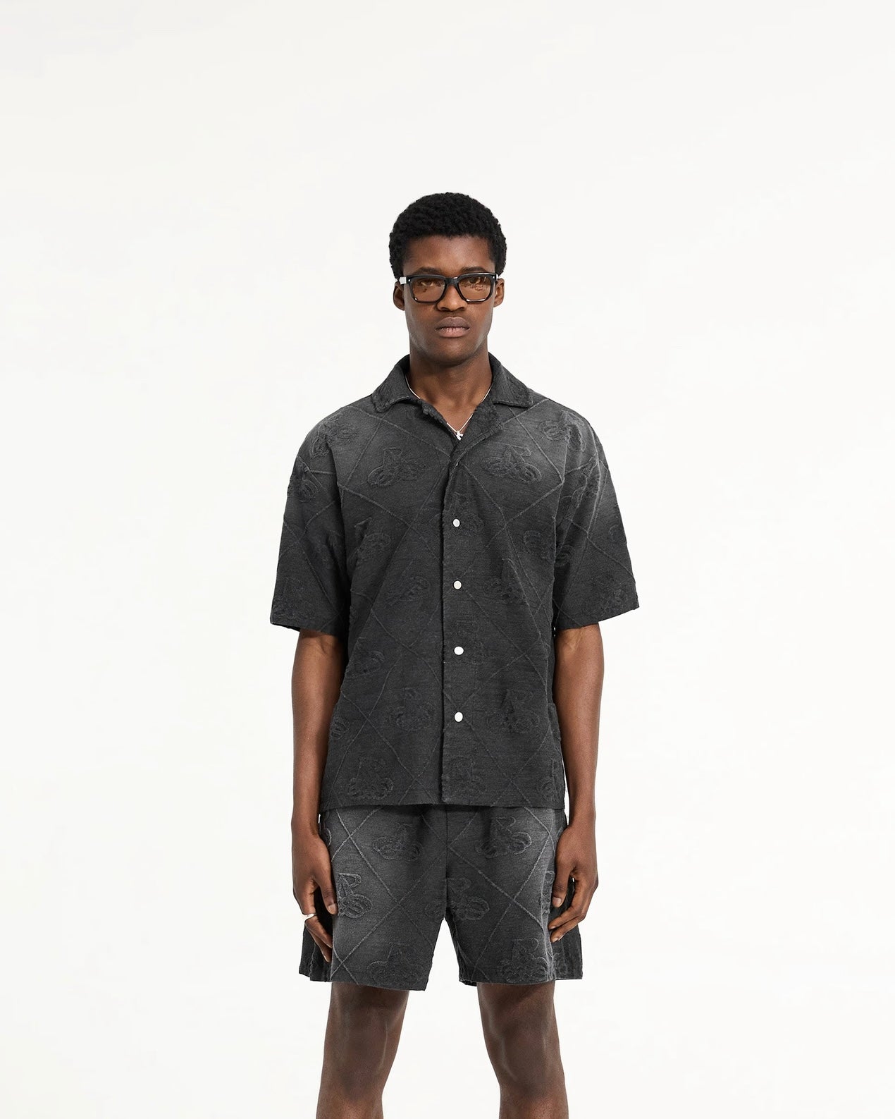 Represent Towelling Shirt Jet Black