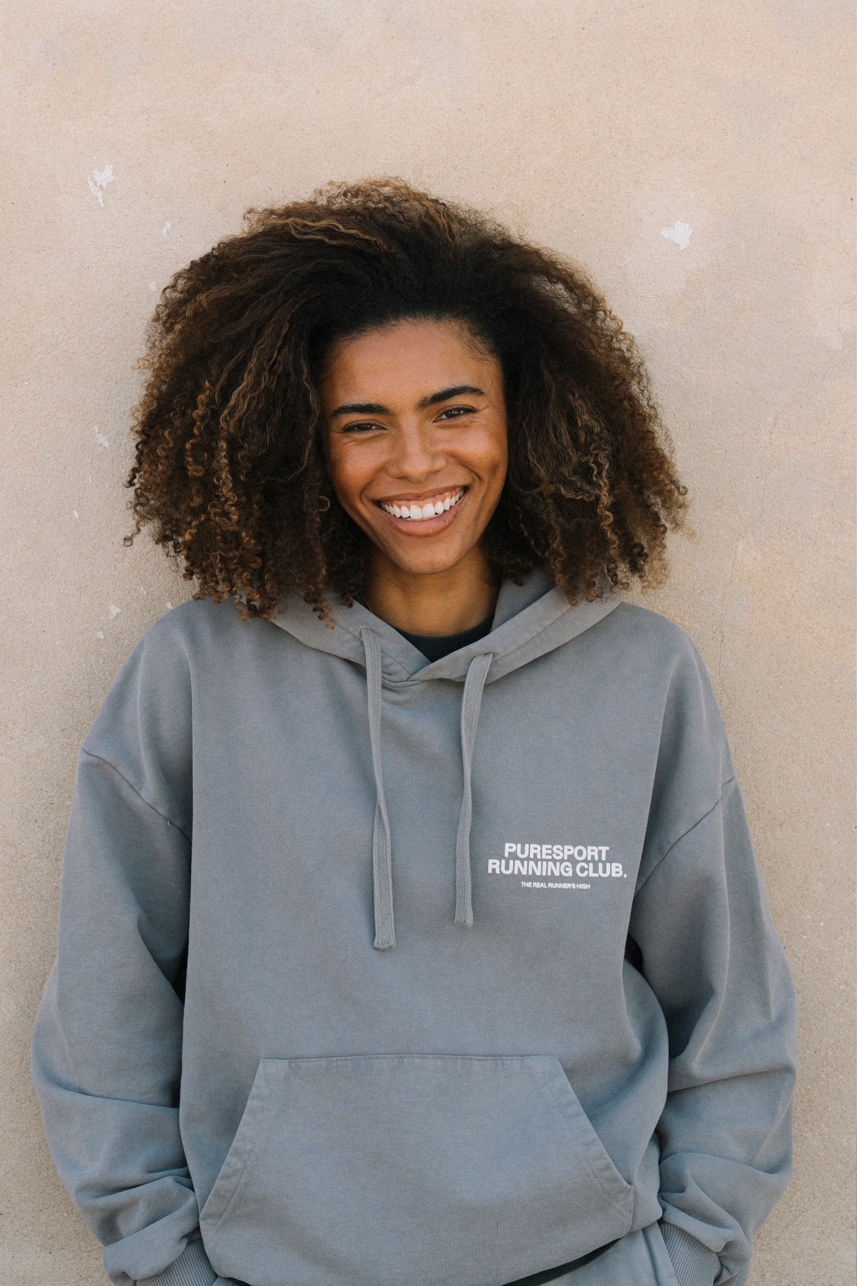Puresport Running Club Hoodie - Overdyed Stone