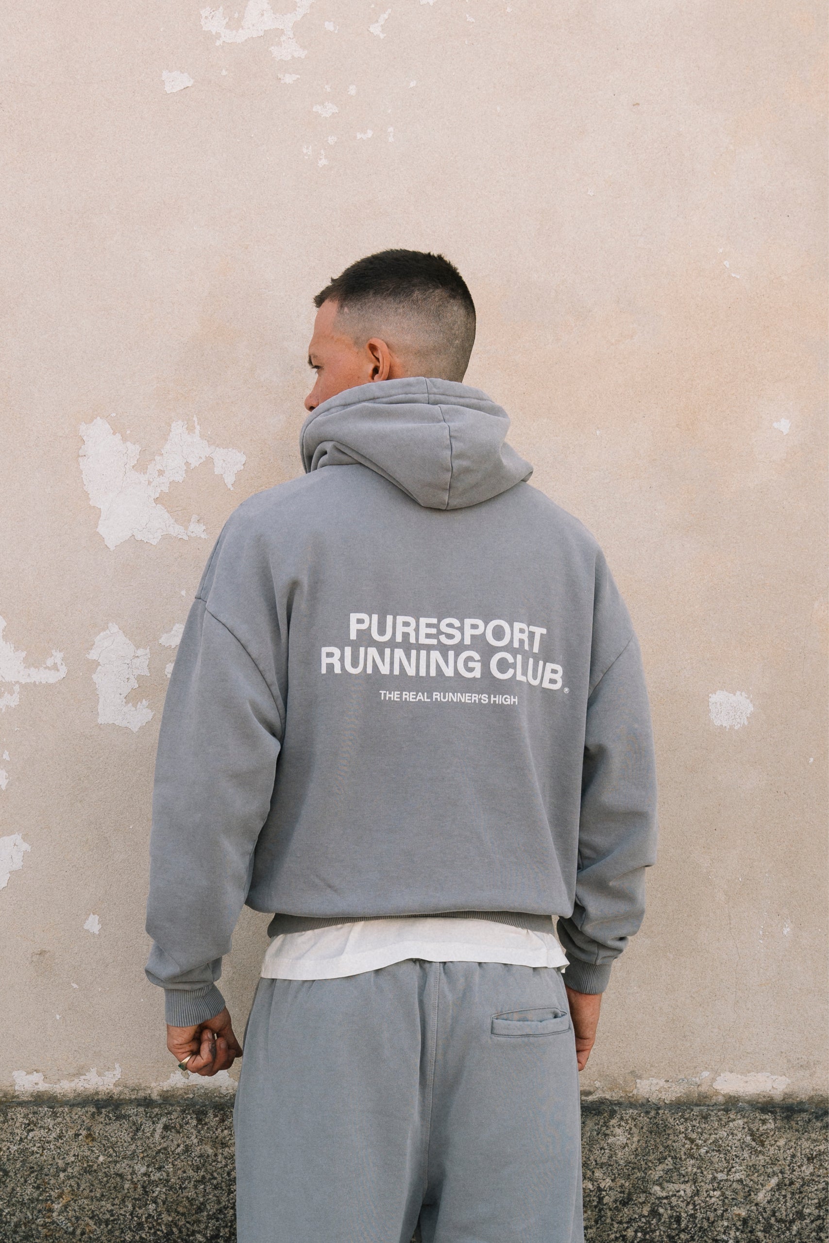 Puresport Running Club Hoodie - Overdyed Stone