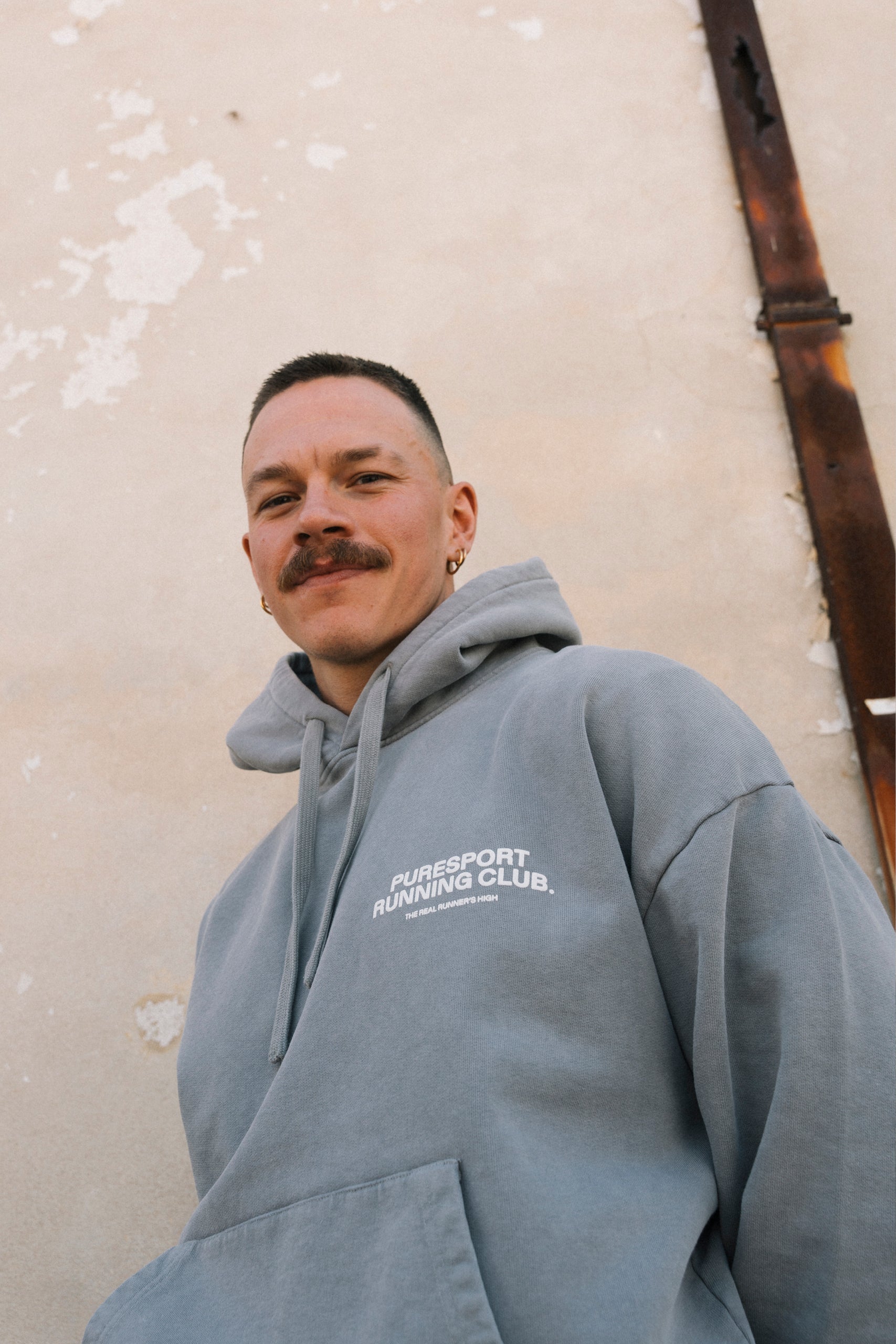 Puresport Running Club Hoodie - Overdyed Stone