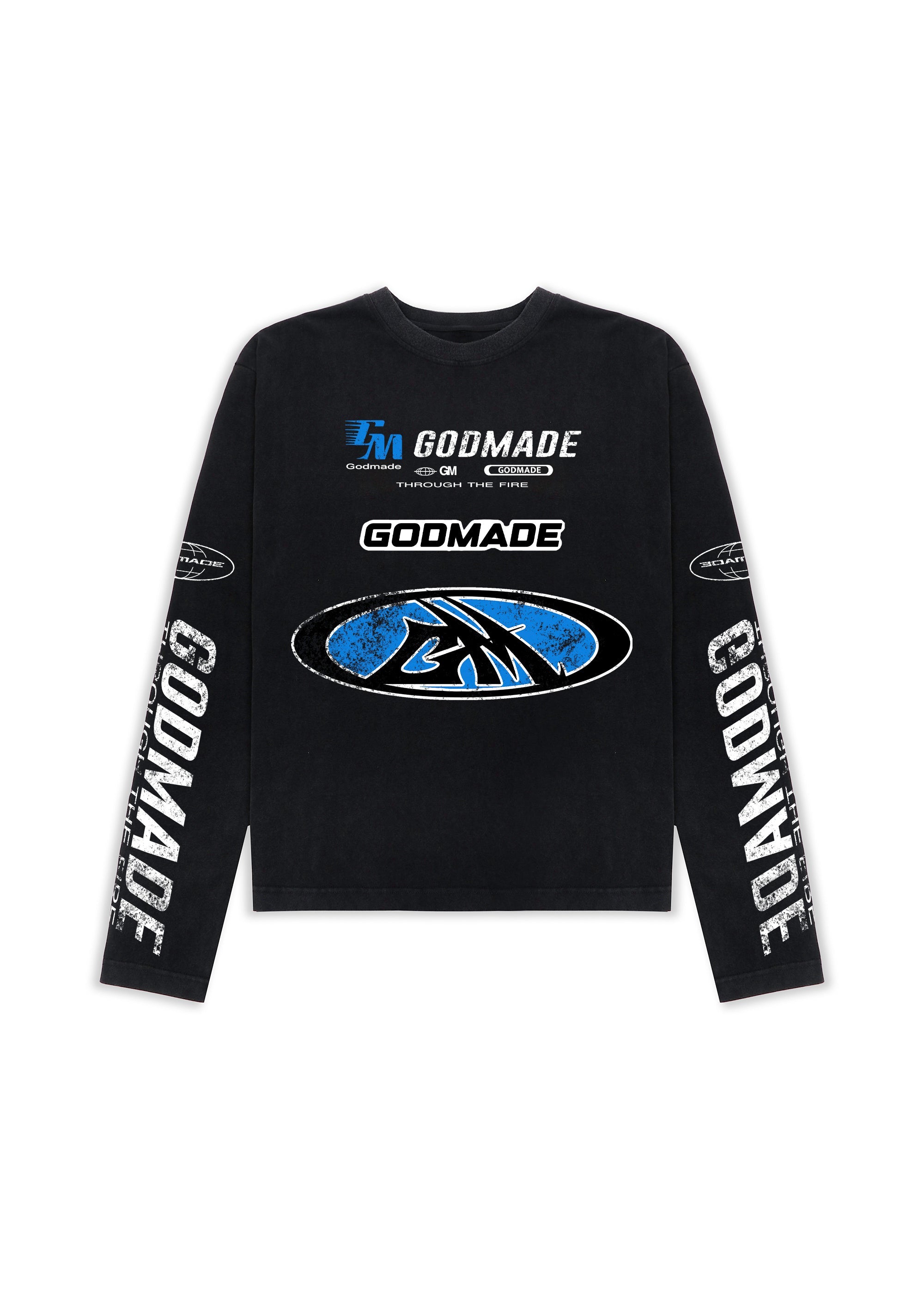 Godmade Through The Fire Black Long Sleeve T-Shirt