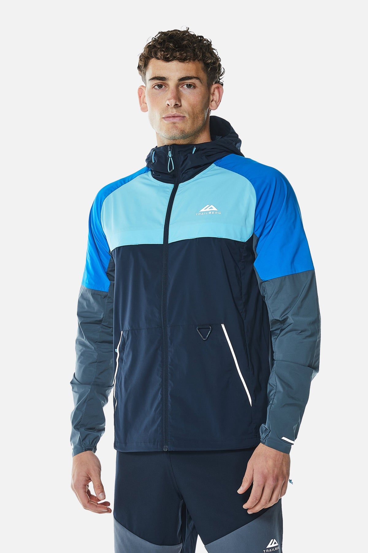 Trailberg Surge Windbreaker - Deep Ocean/Electric Azure/Lagoon Blue/Storm Grey
