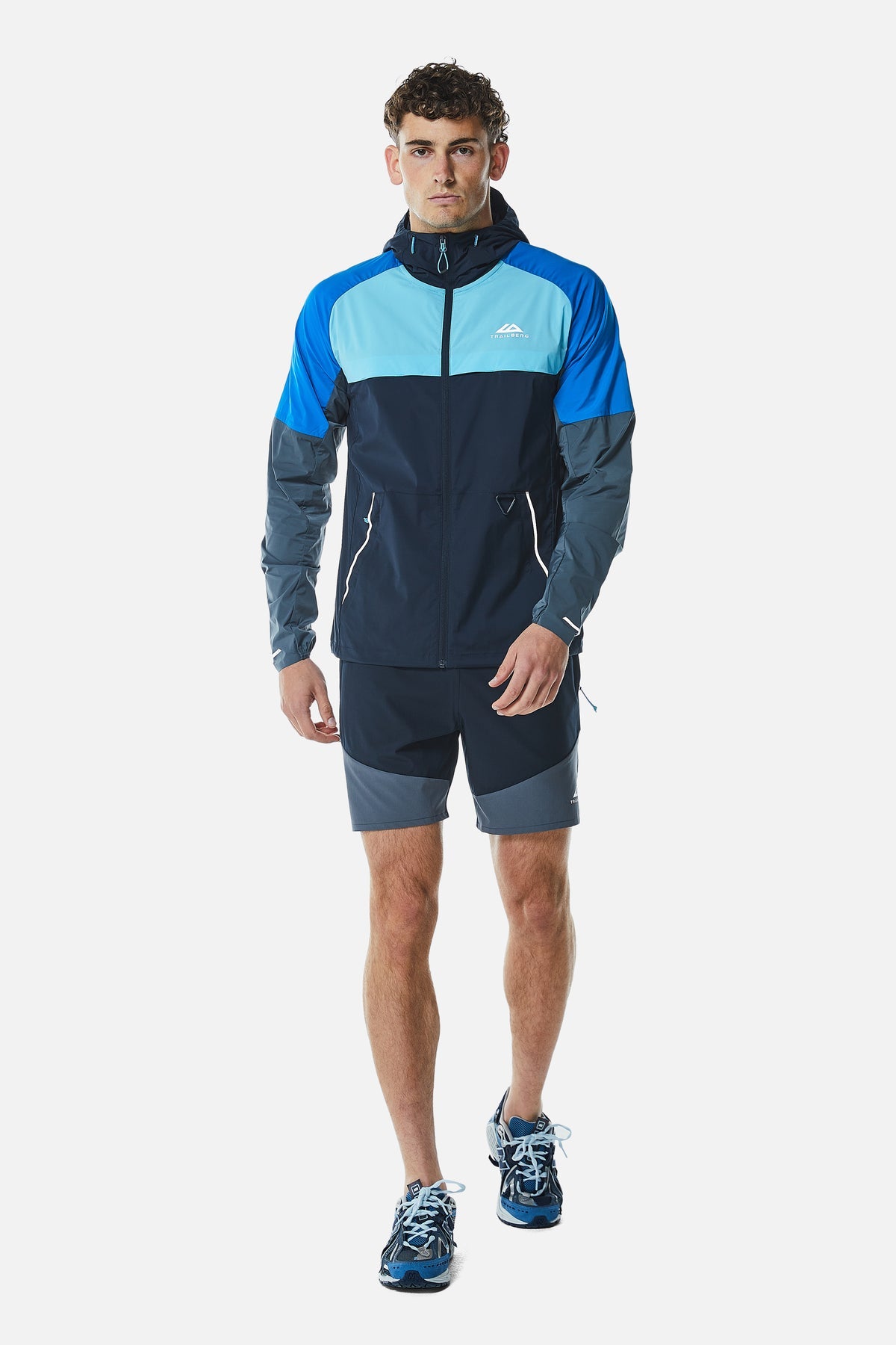 Trailberg Surge Windbreaker - Deep Ocean/Electric Azure/Lagoon Blue/Storm Grey