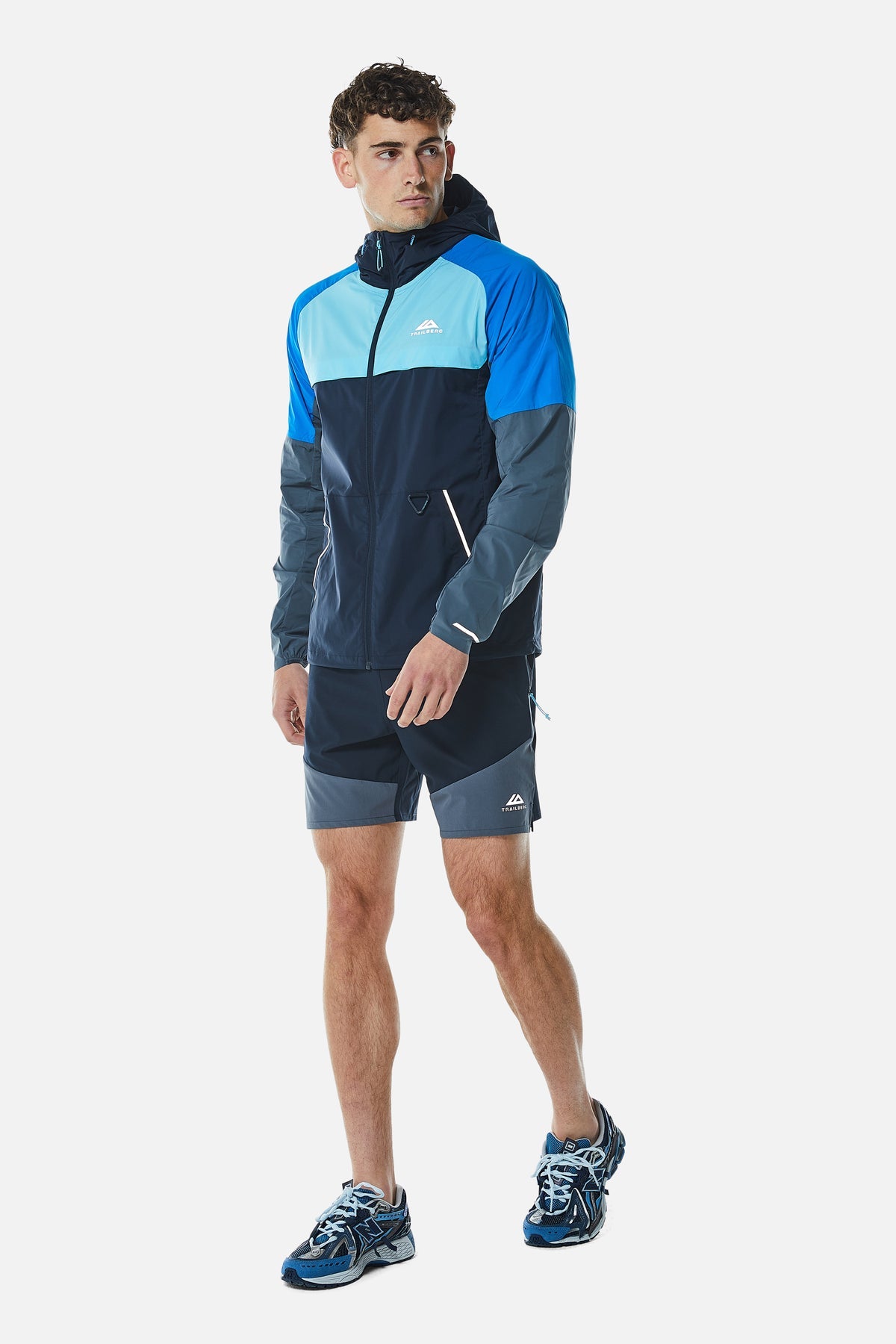 Trailberg Surge Windbreaker - Deep Ocean/Electric Azure/Lagoon Blue/Storm Grey