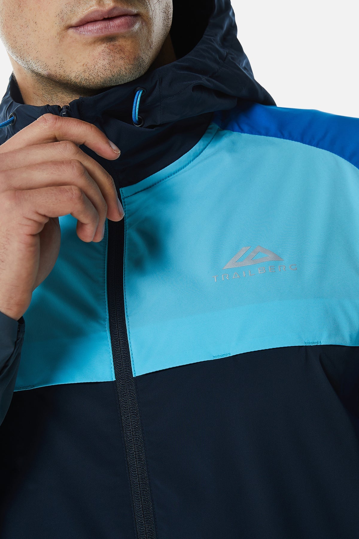 Trailberg Surge Windbreaker - Deep Ocean/Electric Azure/Lagoon Blue/Storm Grey