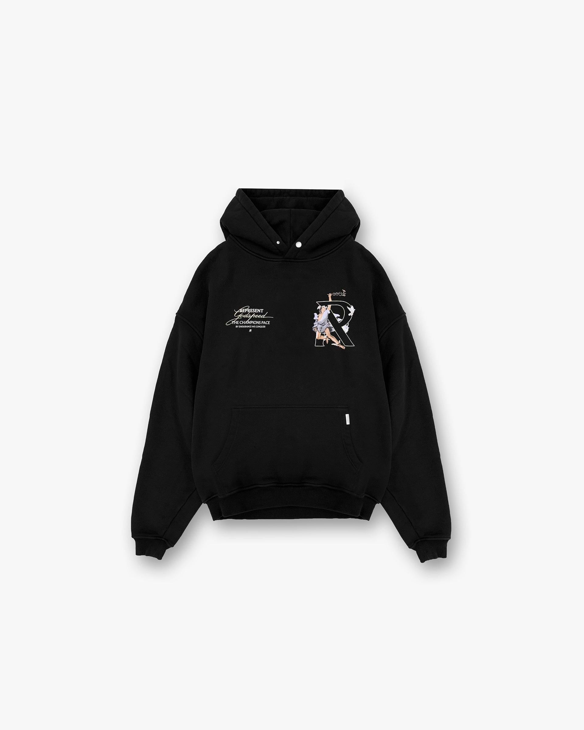 Represent Hermes Hoodie Jet Black