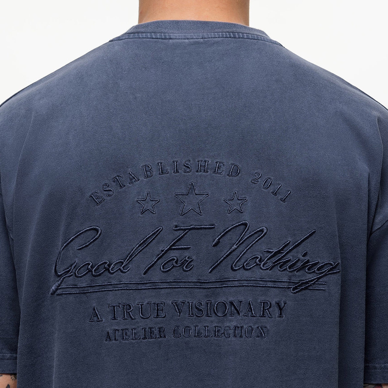Good For Nothing Visionary Washed Navy T-Shirt