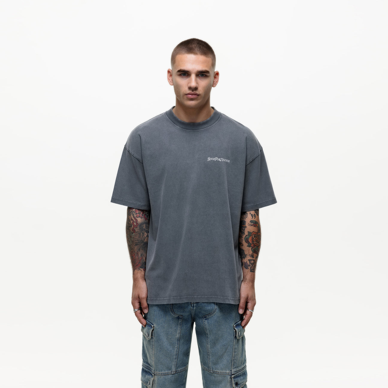 Good For Nothing T-Shirt Vintage Washed Grey
