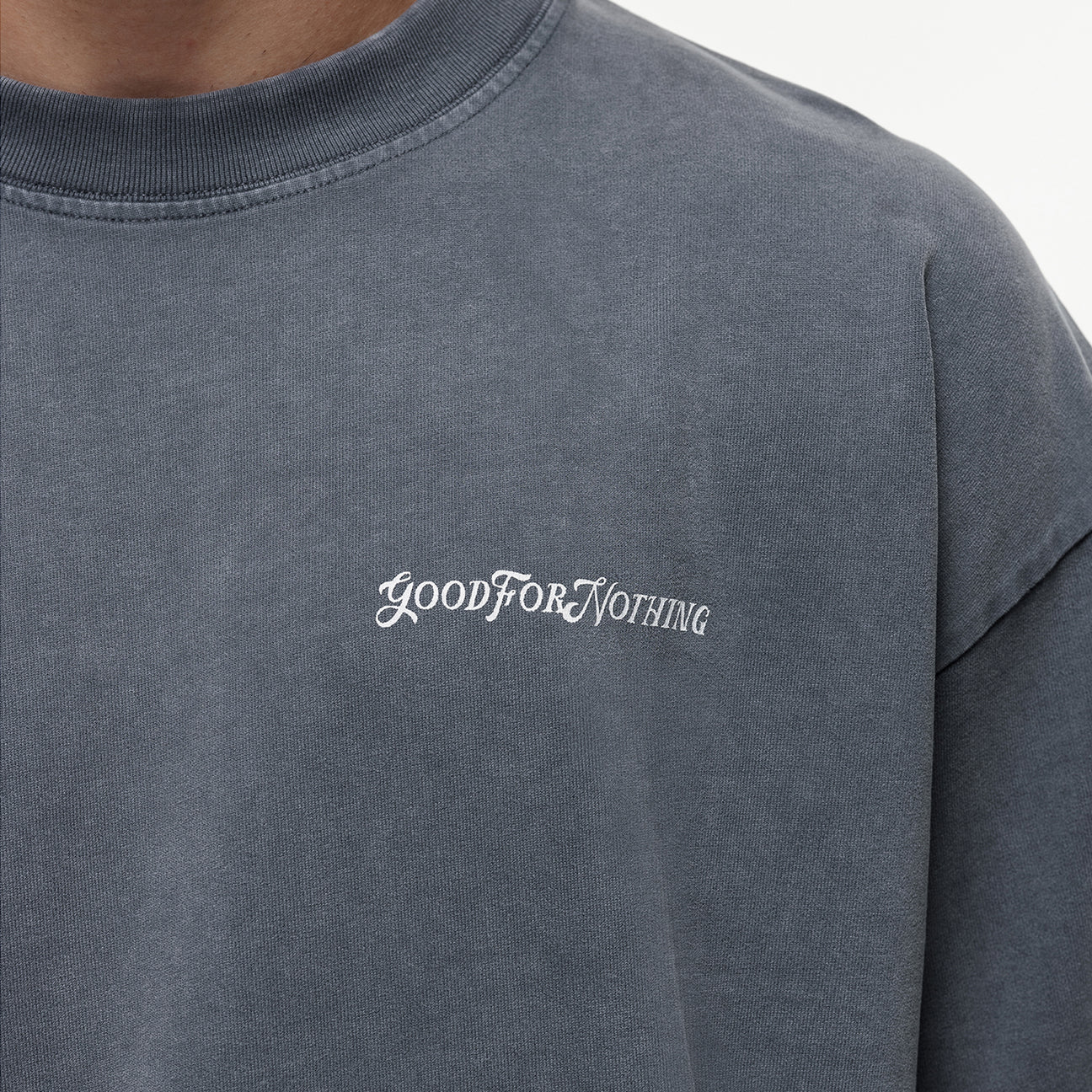 Good For Nothing T-Shirt Vintage Washed Grey