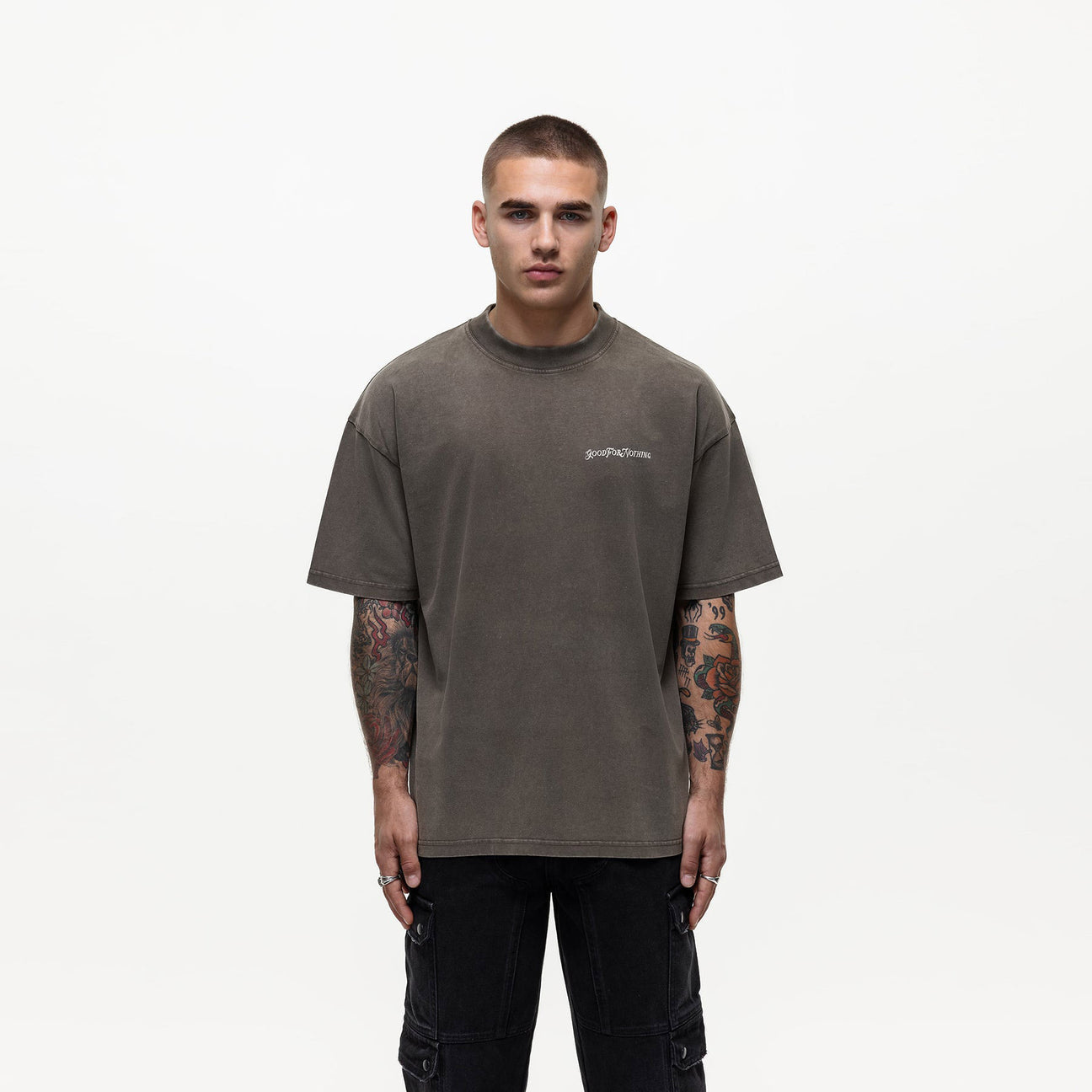 Good For Nothing Vintage Washed Taupe T-Shirt