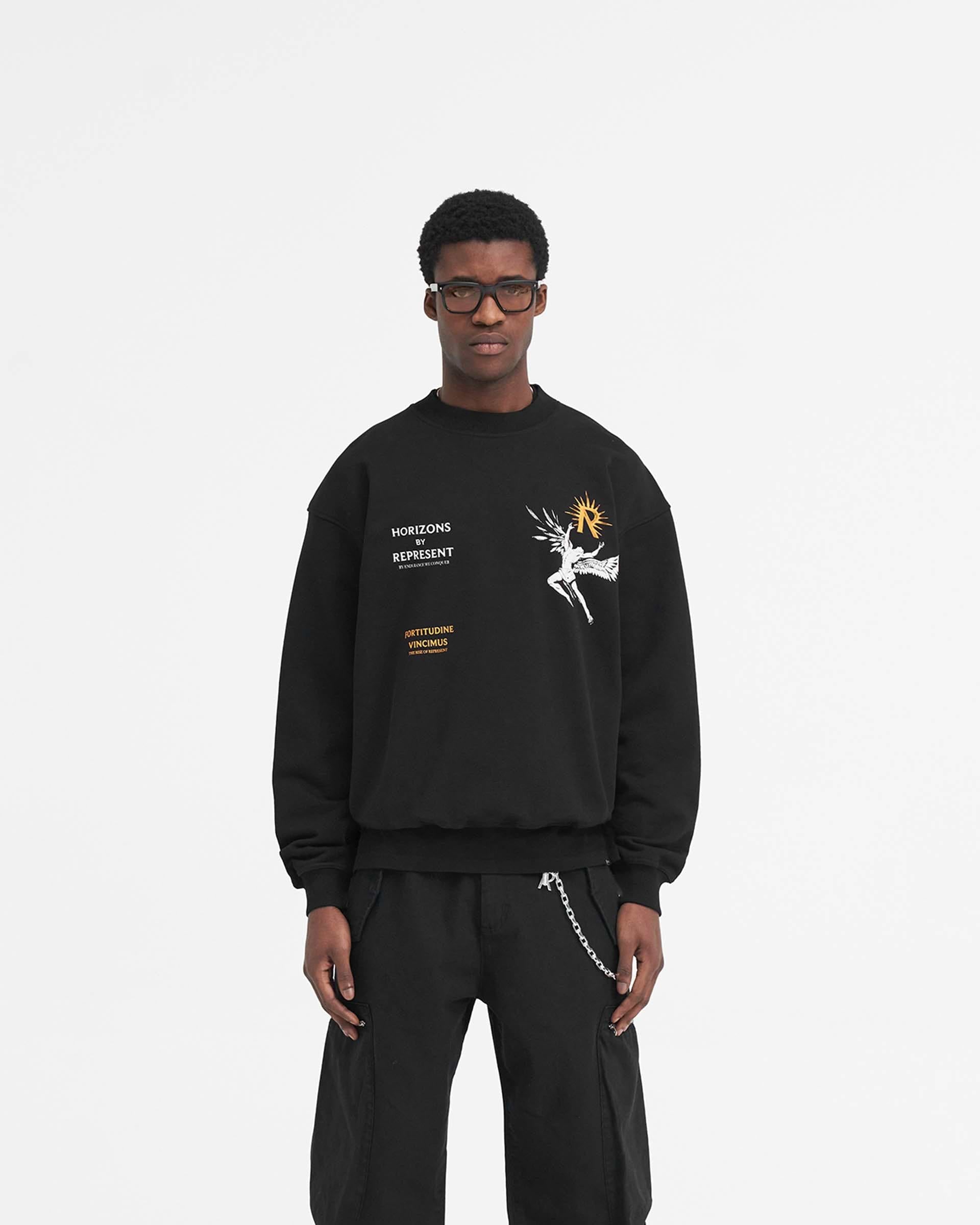 Represent Icarus Sweater - Jet Black