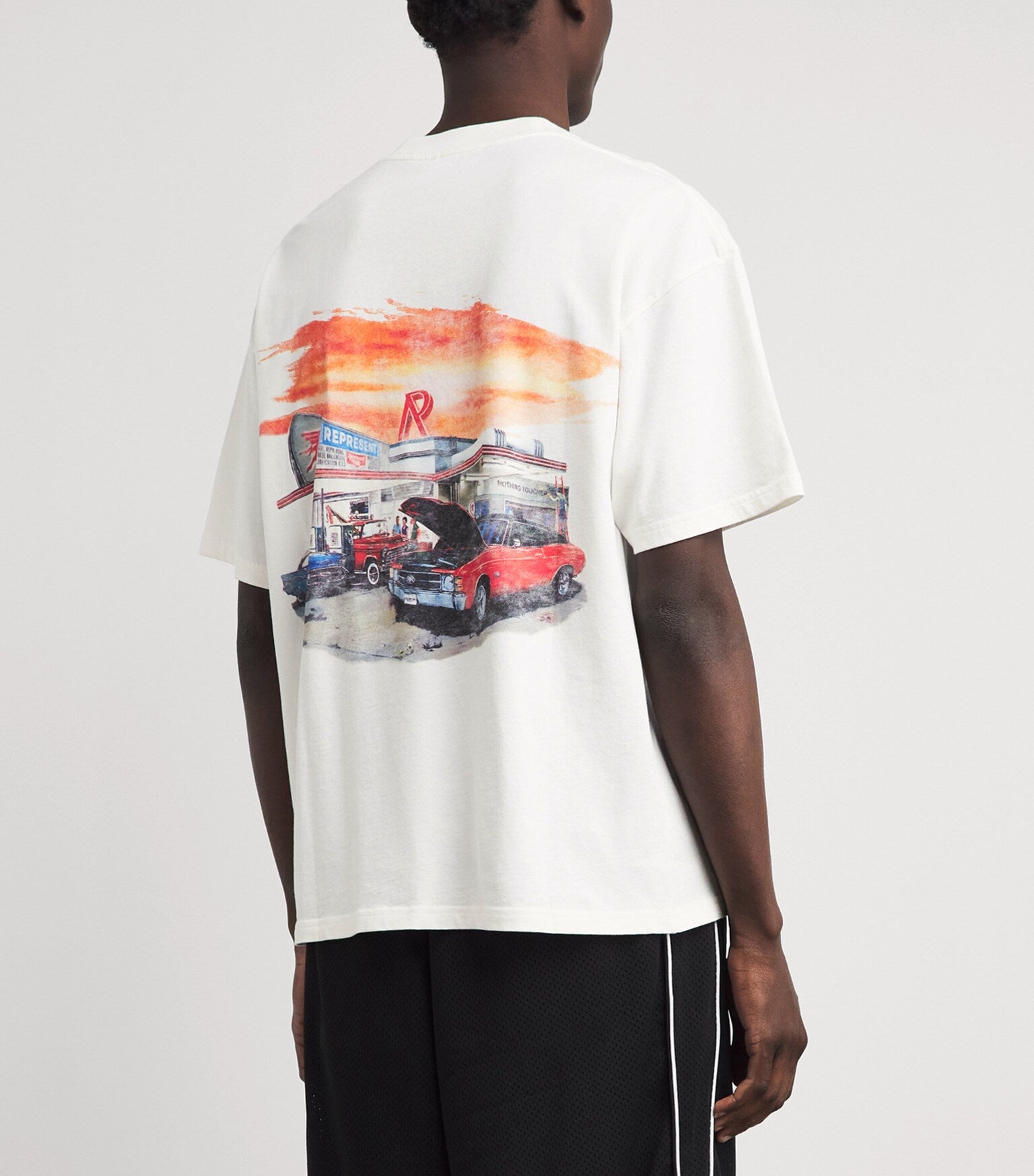 Represent 24 Hour Service T-Shirt Flat White