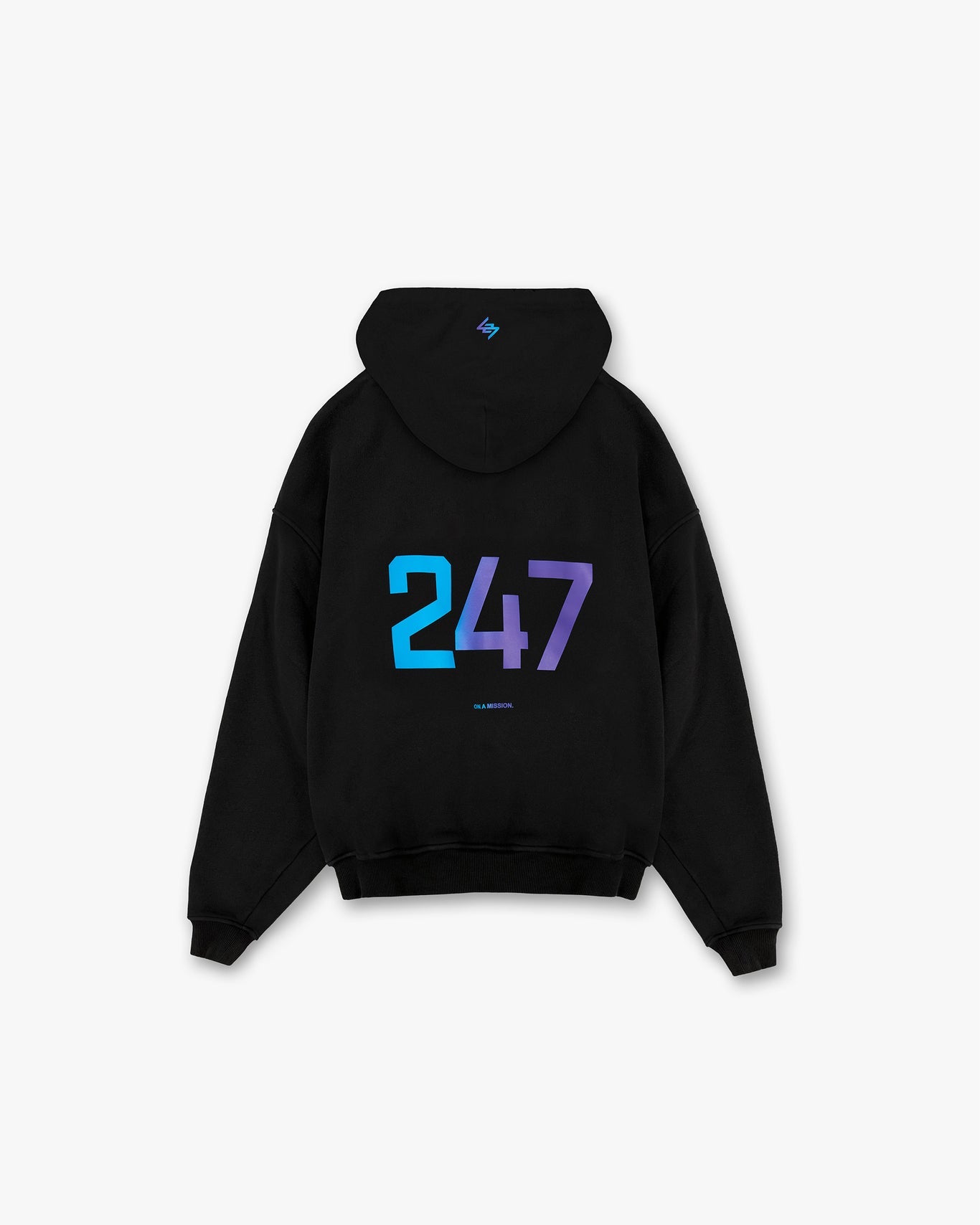 Represent 247 Oversized Hoodie Purple Fade