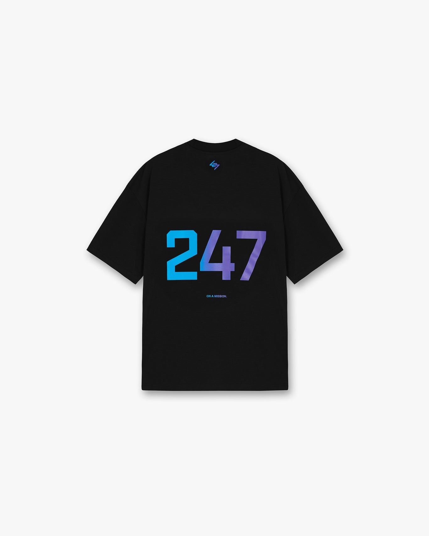 Represent 247 Oversized T-Shirt Black/Purple Fade