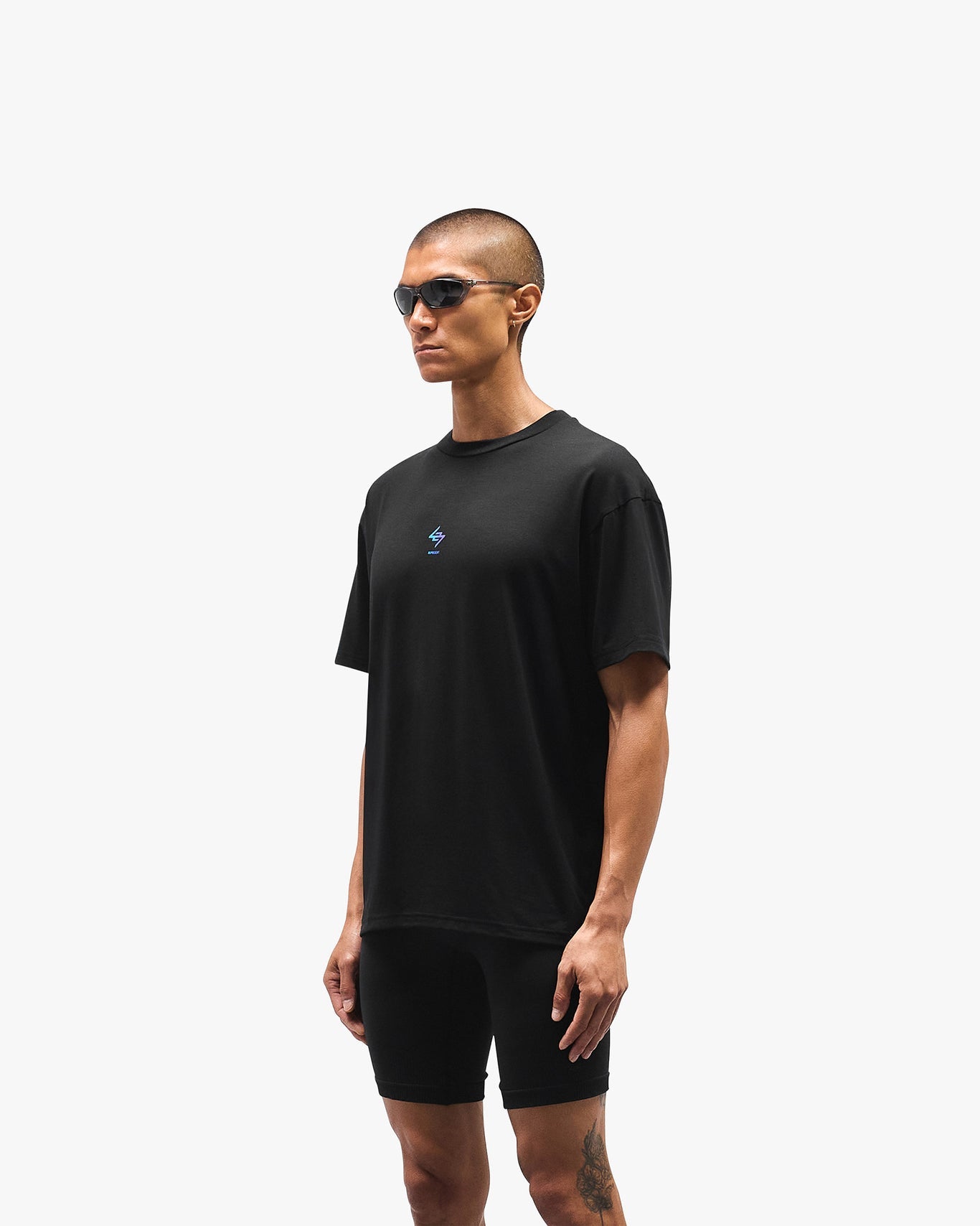 Represent 247 Oversized T-Shirt Black/Purple Fade