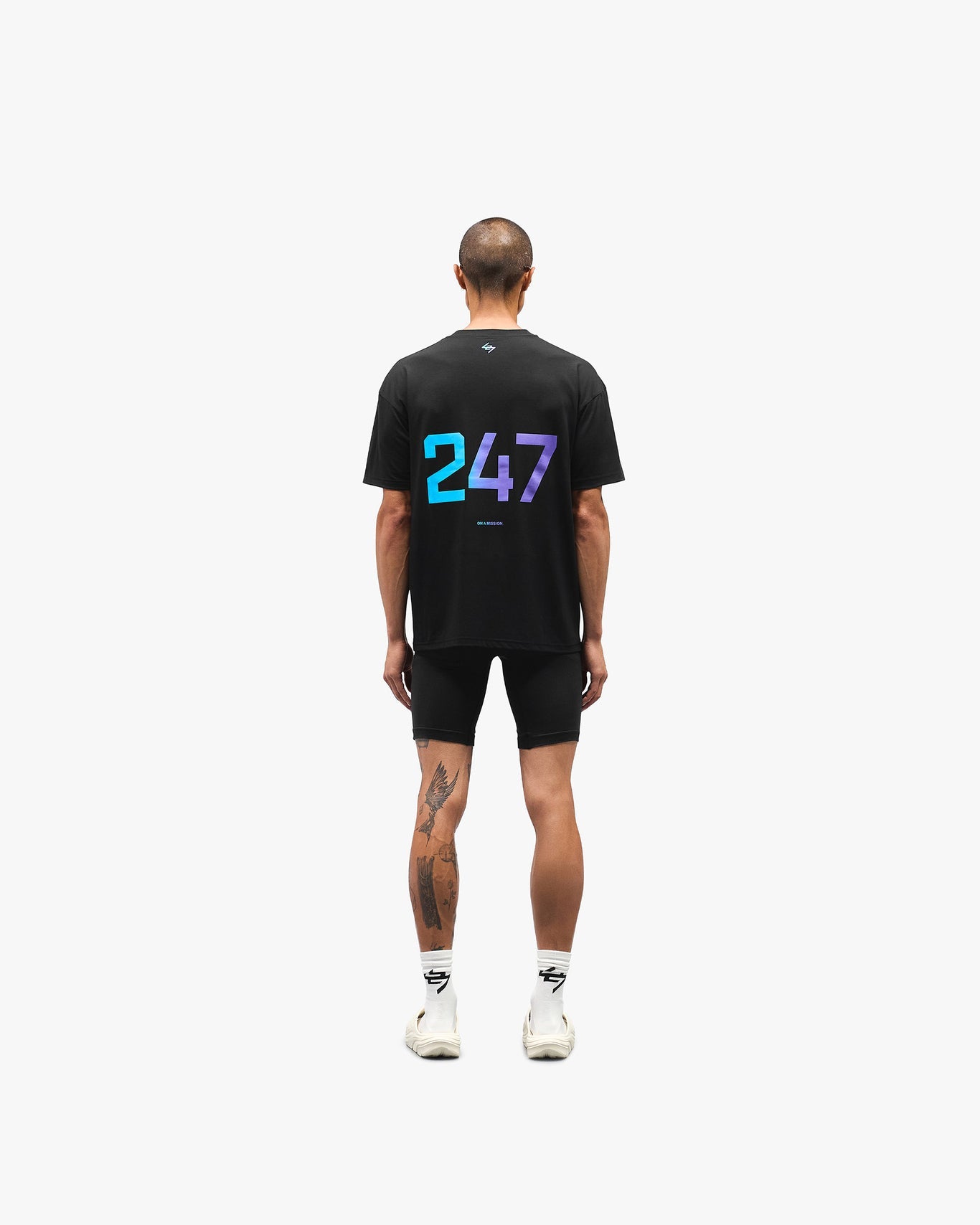Represent 247 Oversized T-Shirt Black/Purple Fade