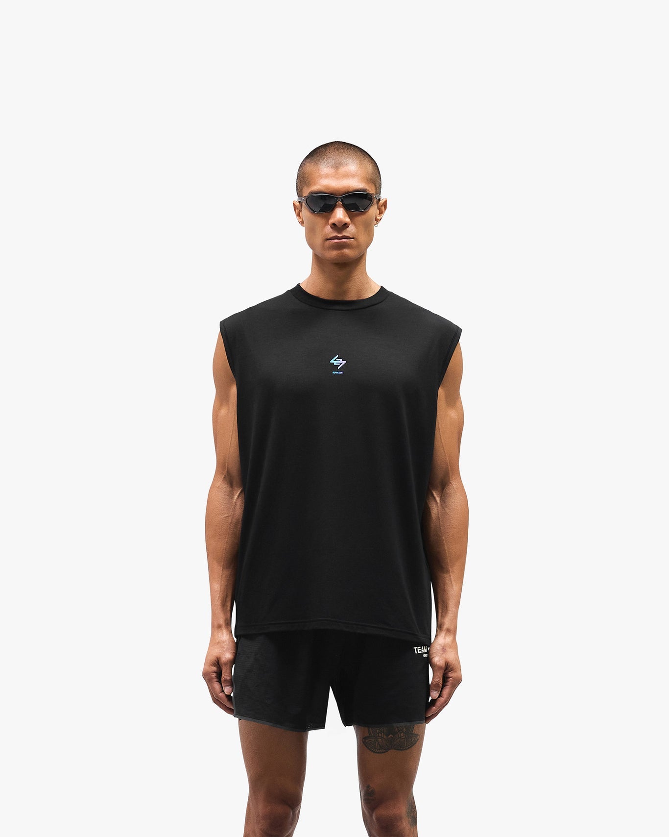 Represent 247 Oversized Tank Purple Fade