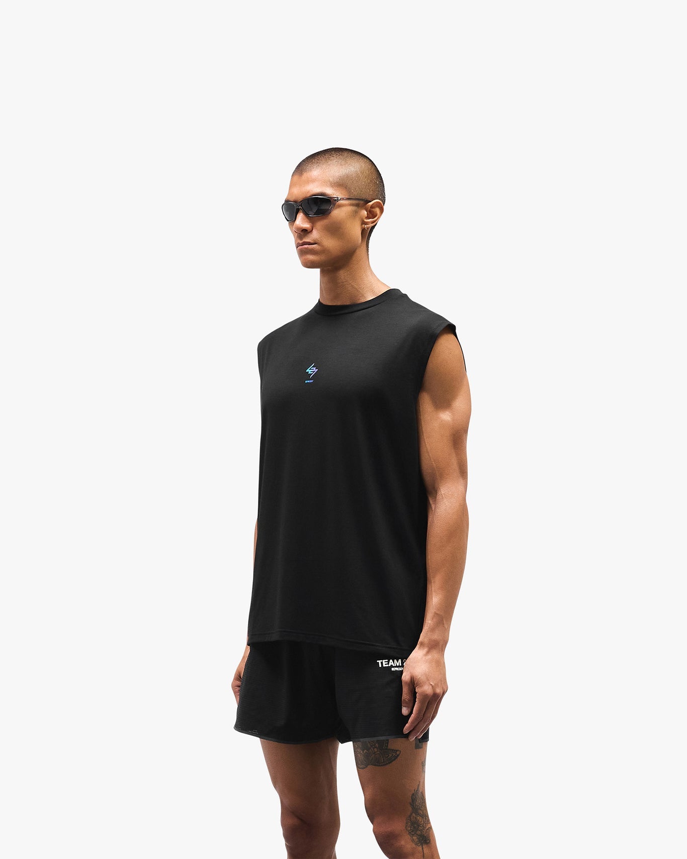 Represent 247 Oversized Tank Purple Fade