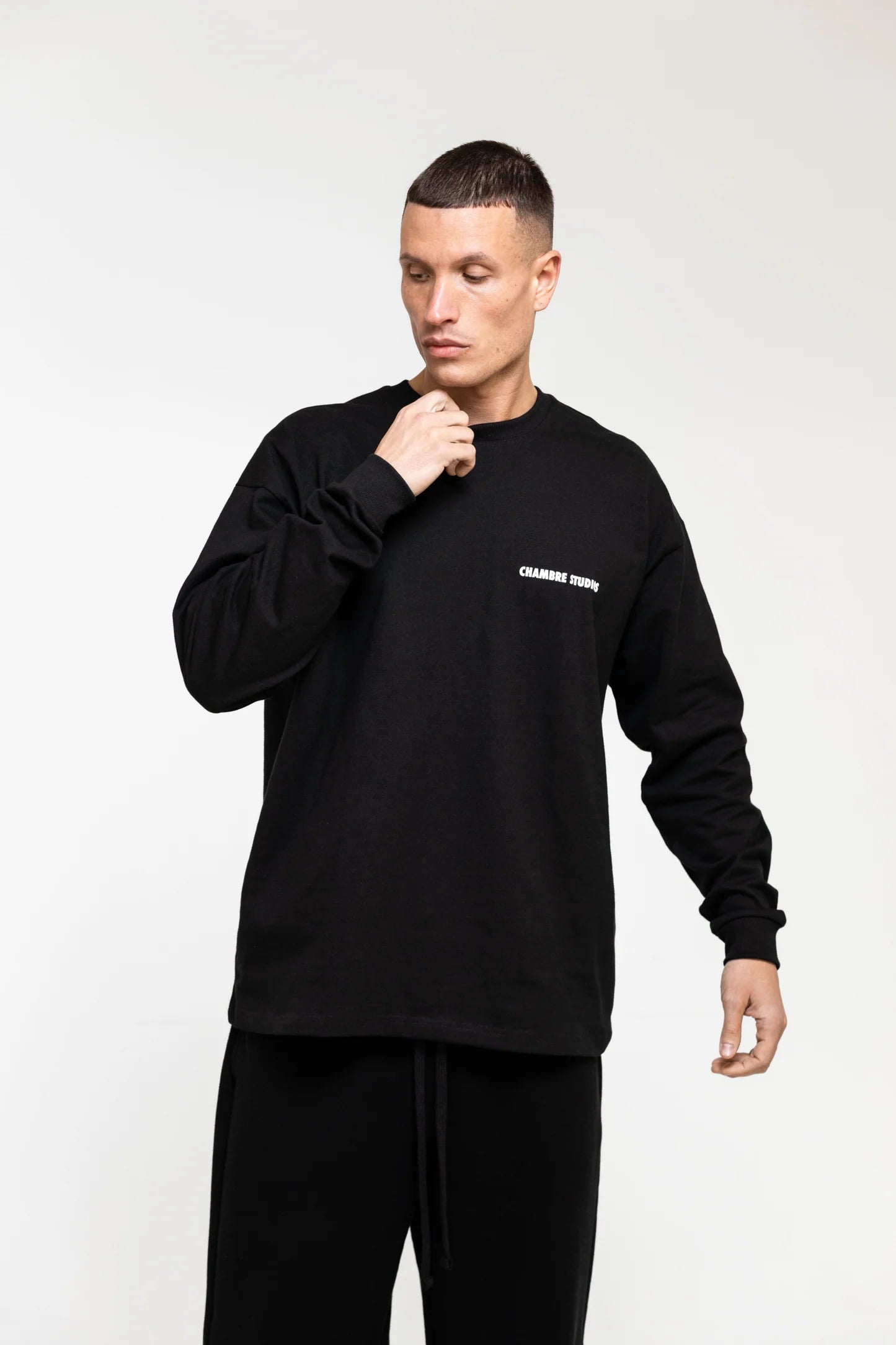 Chambre Studios Logo LS T-Shirt Black