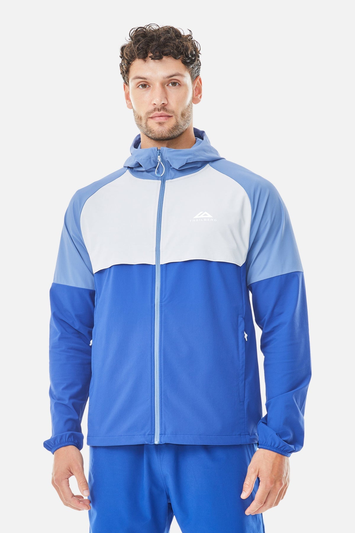 Trailberg Vista Windbreaker - Space Blue / Blue Essence / Pixel Grey