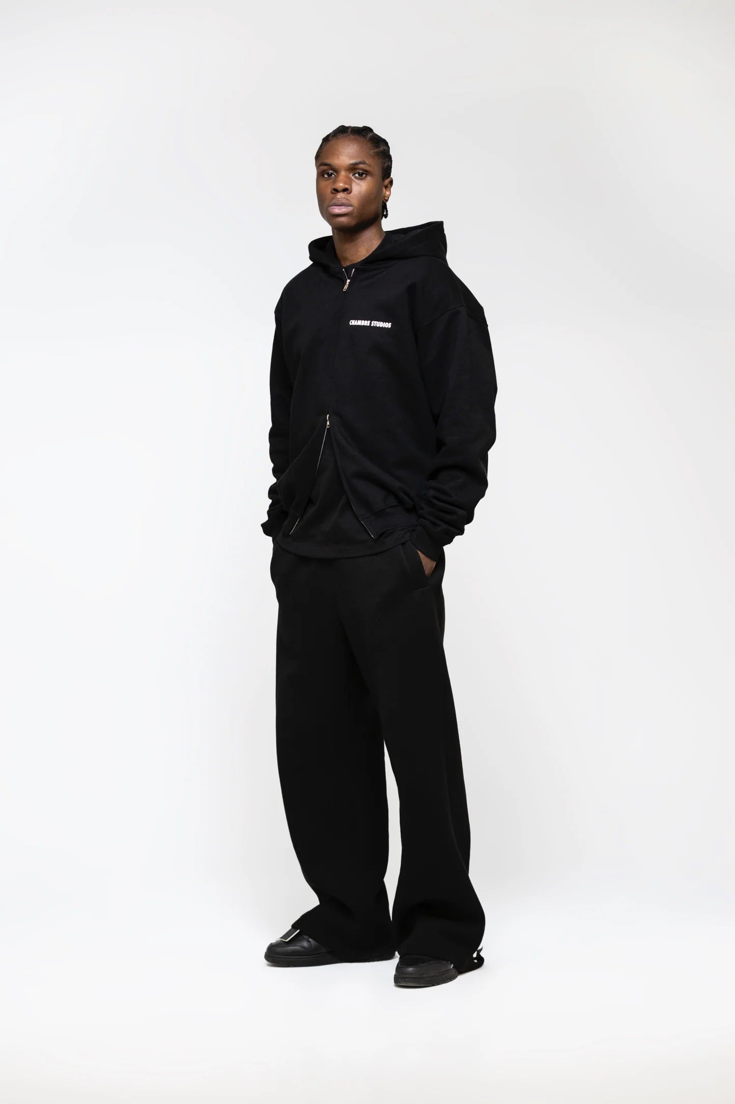 Chambre Studios Logo Zip Black