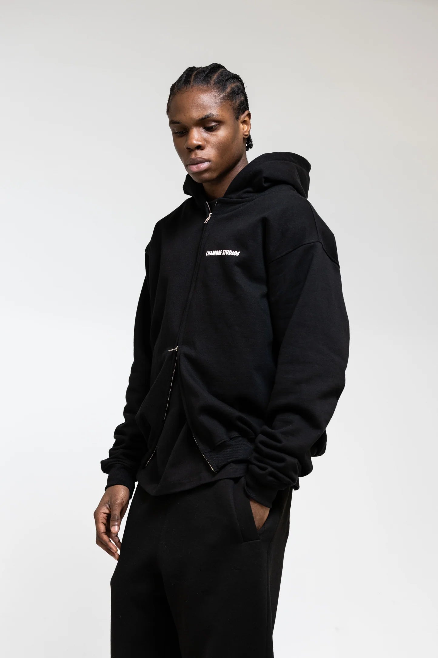 Chambre Studios Logo Zip Black