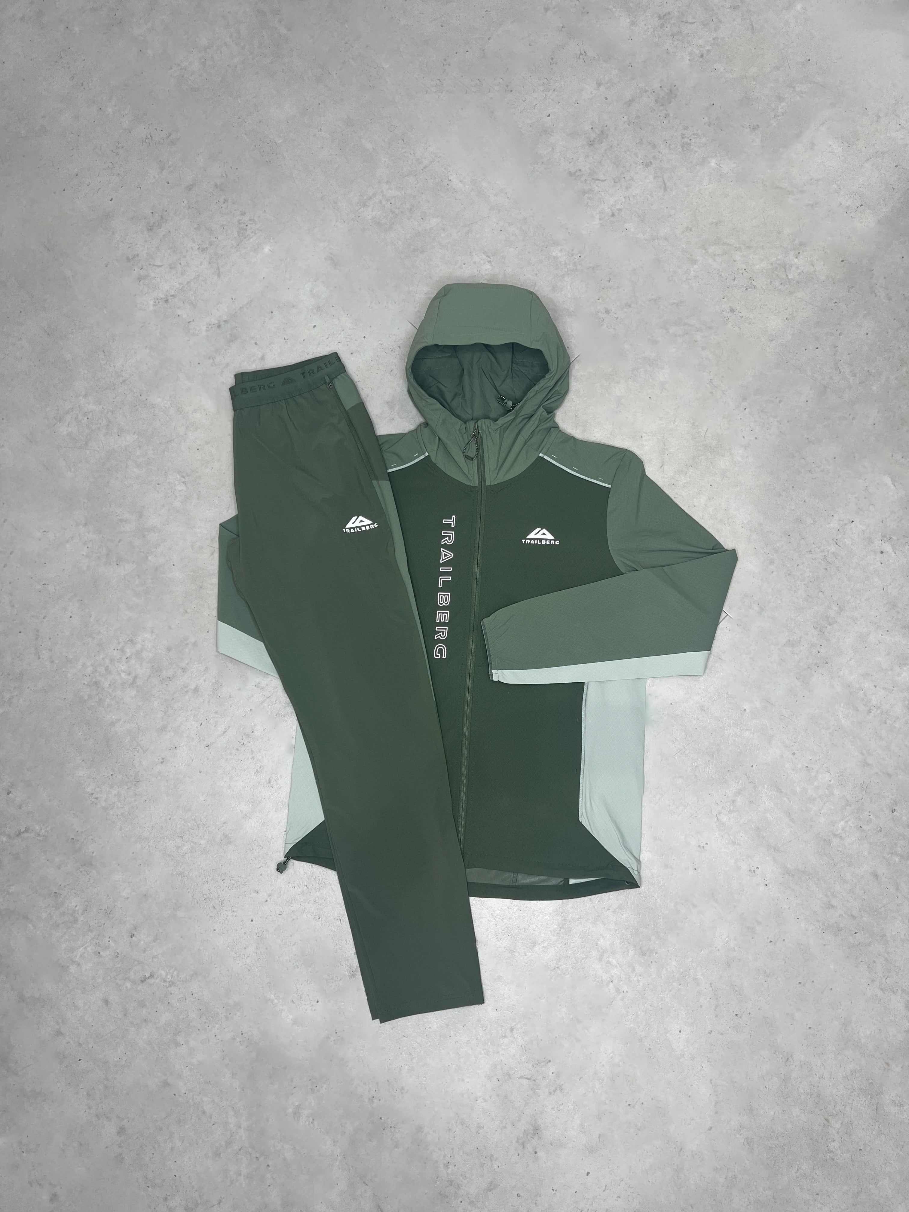 Trailberg AW25 Triathlon Tracksuit - Thyme/Agave Green