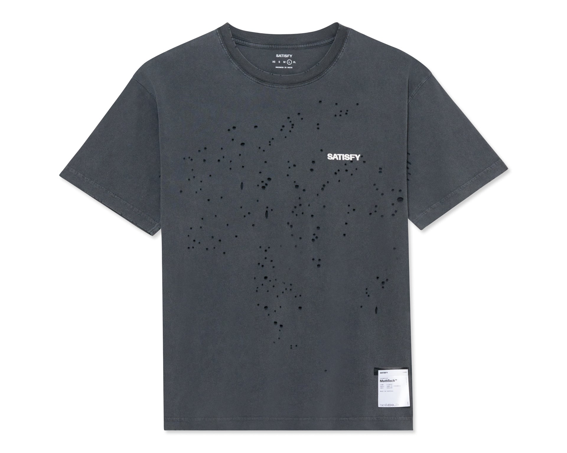 Satisfy MothTech T-Shirt - Aged Black