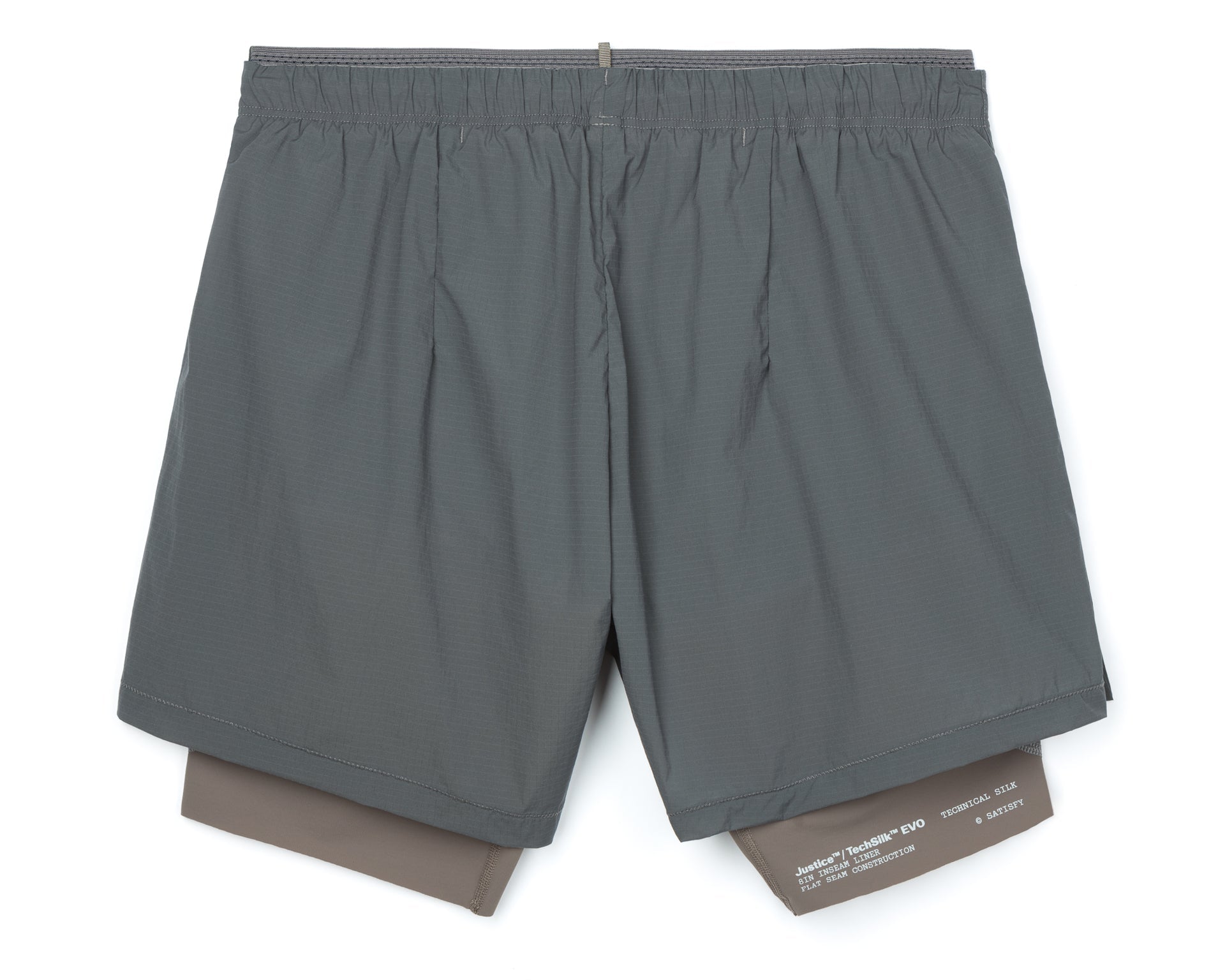 Satisfy TechSilk Cordura 8” Shorts - Grey Stone