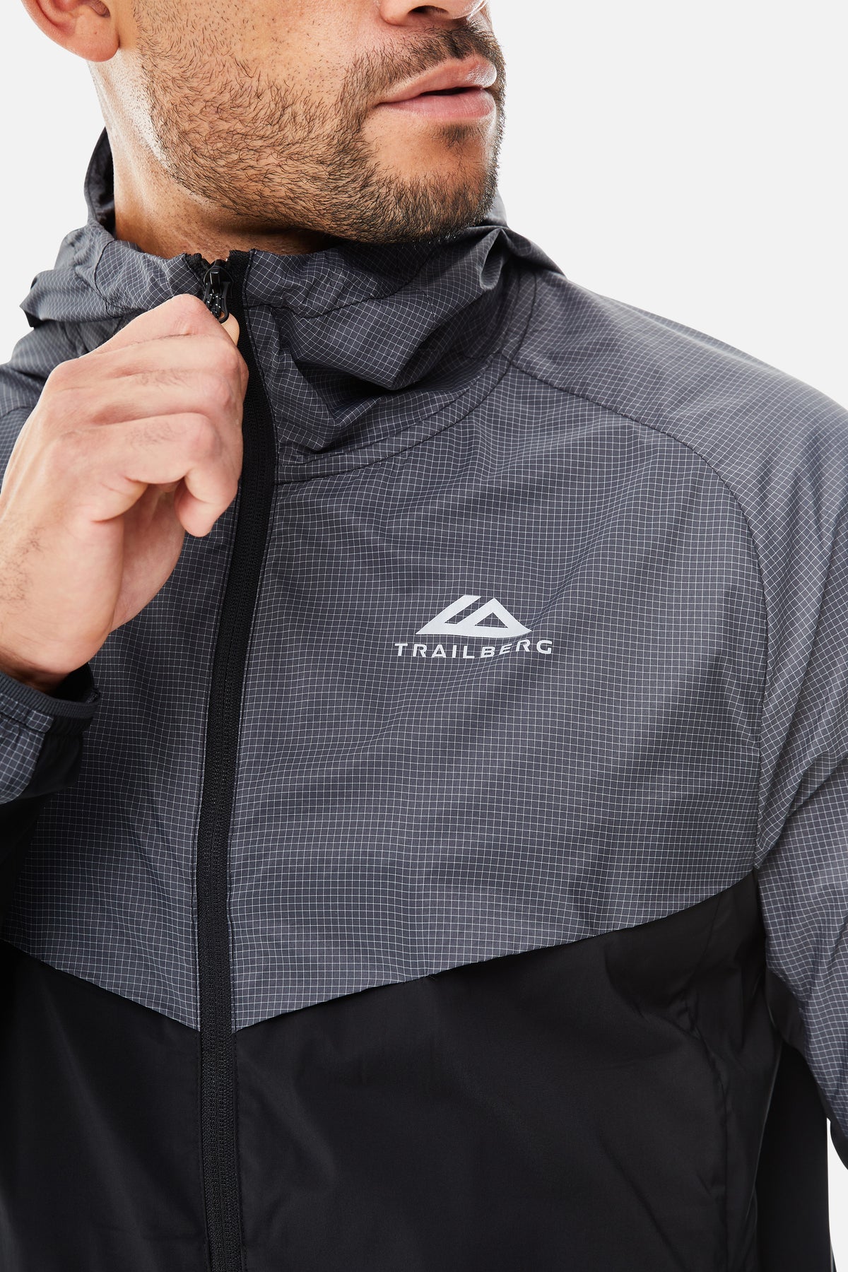 Trailberg Rapid Grid 2.0 Windbreaker - Black/Volcano Grey