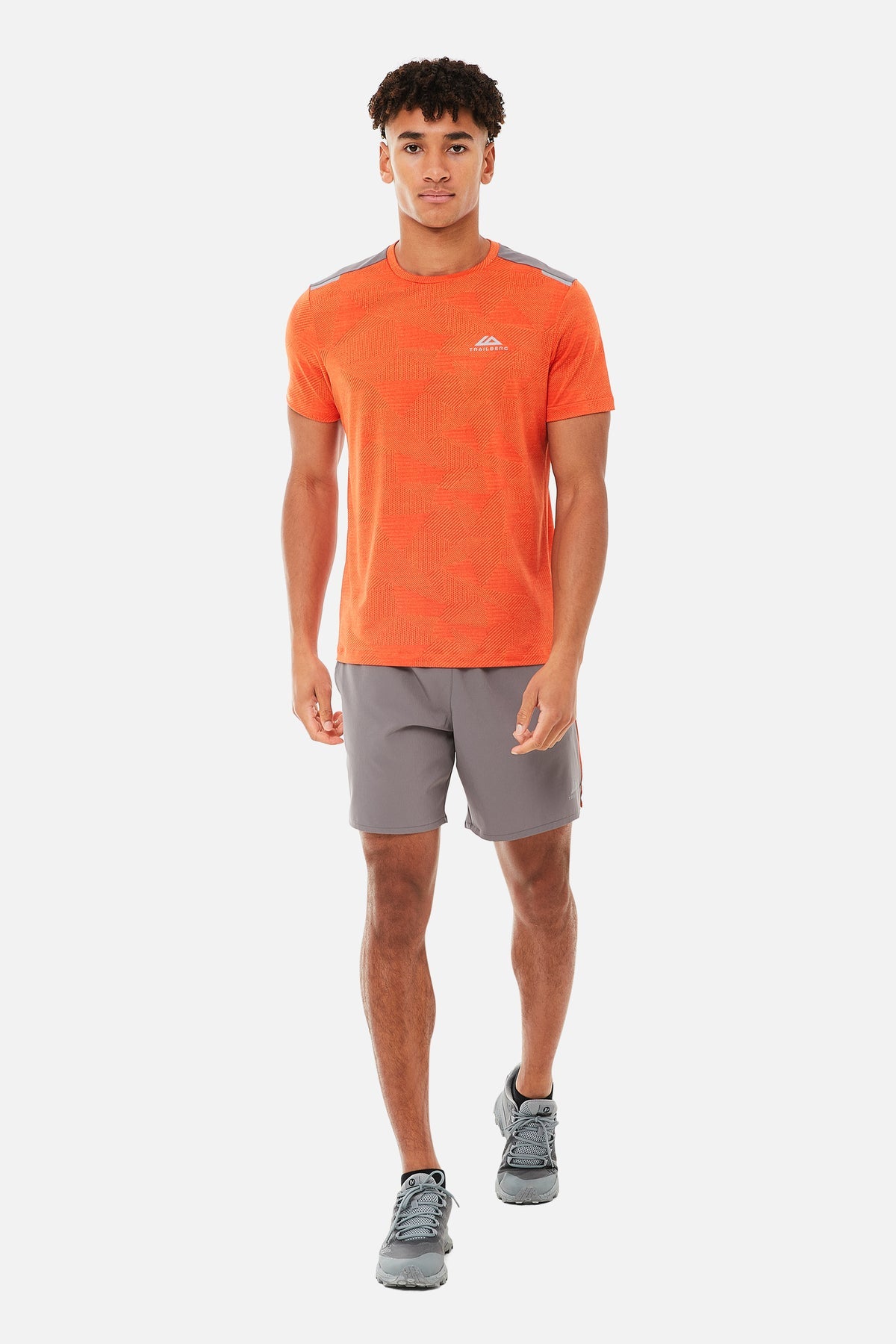 Trailberg AW24 Dimension Tee - Orange/Grey